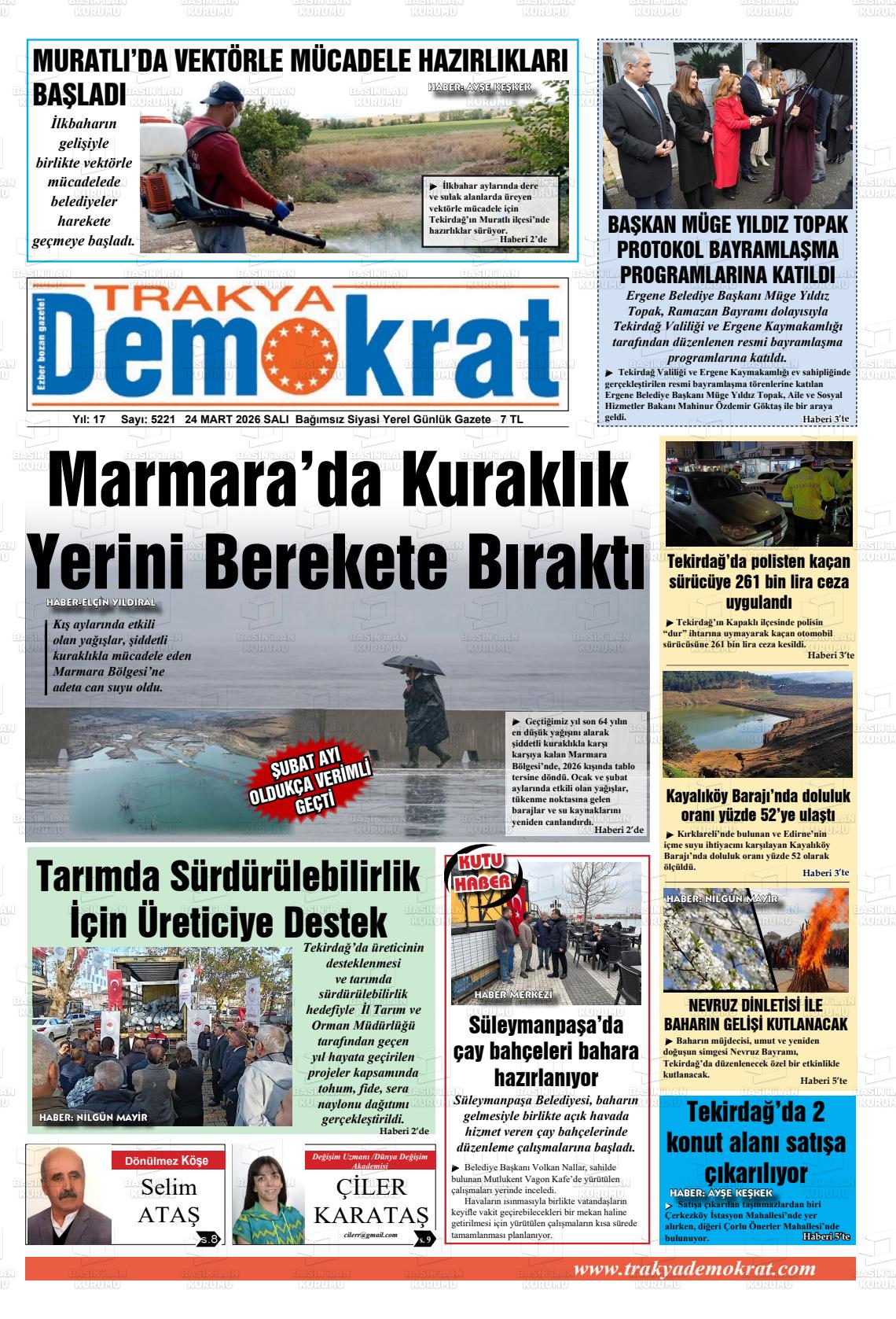 Tekirdag Trakyademokrat 24.03.2026