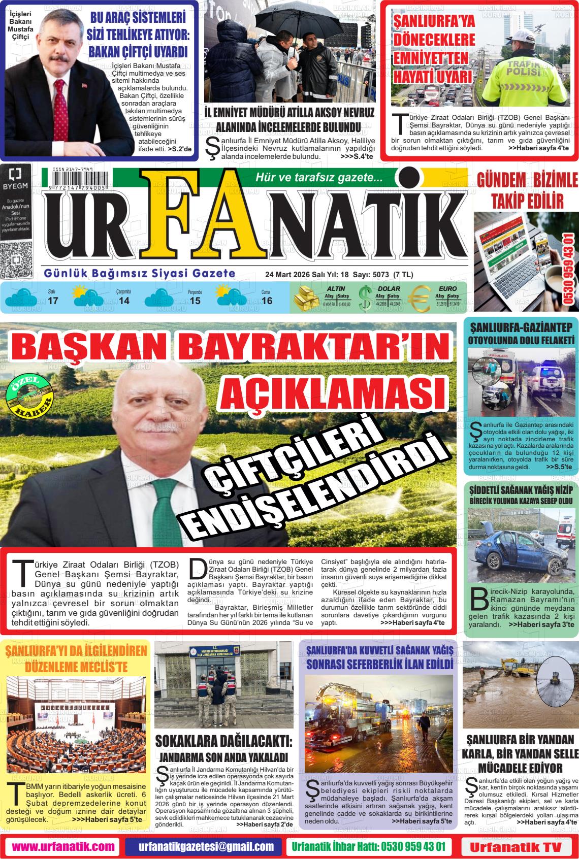 Sanliurfa Urfanatik 24.03.2026