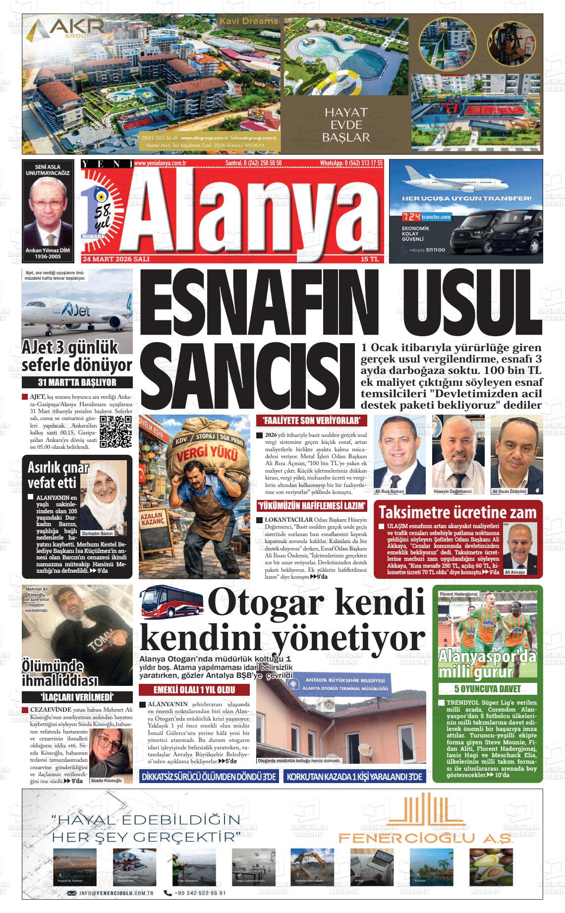 Antalya Yenialanya 24.03.2026