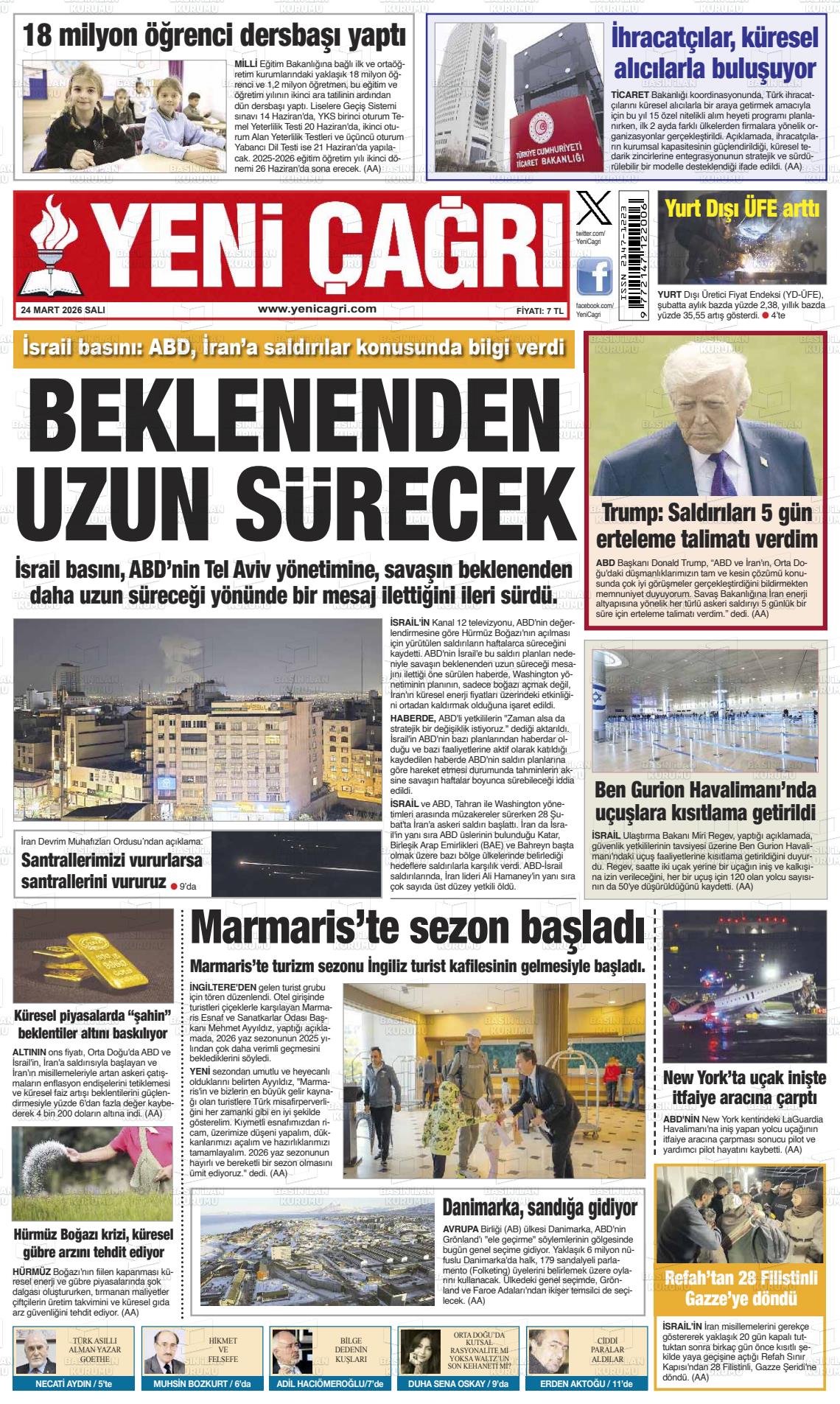 Istanbul Yenicagri 24.03.2026