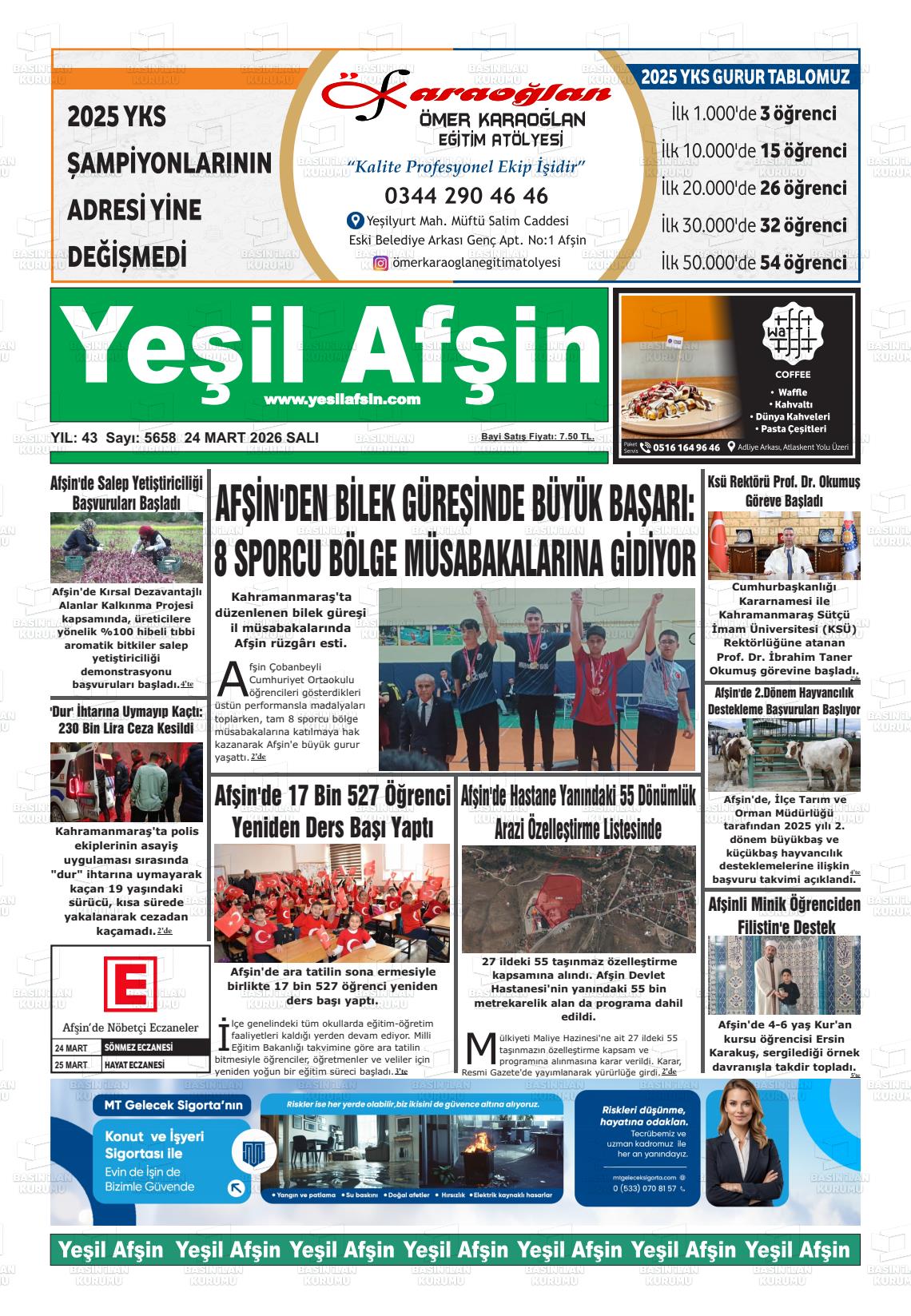 Kahramanmaras Yesilafsin 24.03.2026