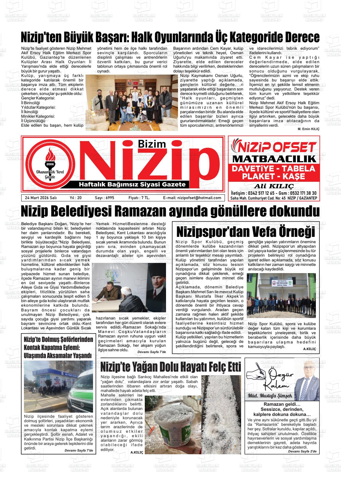 Gaziantep Yesilnizip 24.03.2026