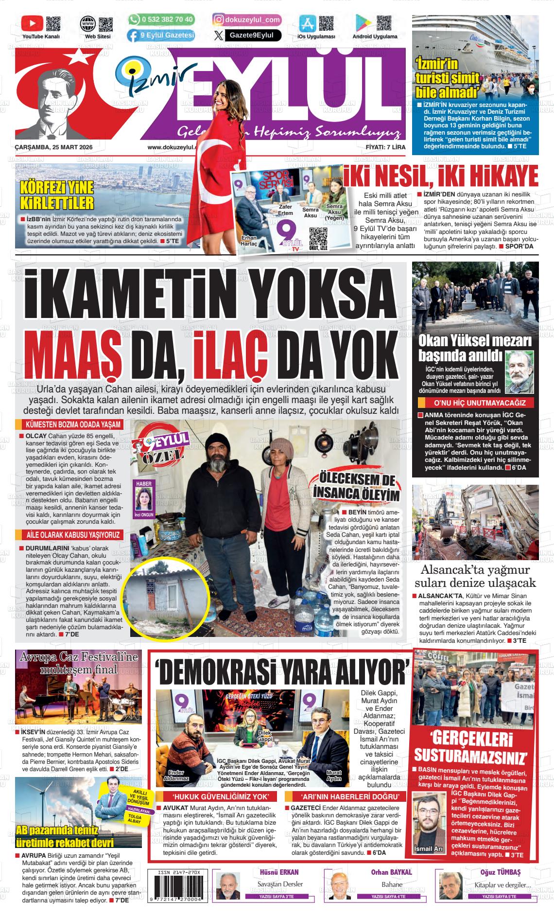 Izmir 9 Eylul 25.03.2026