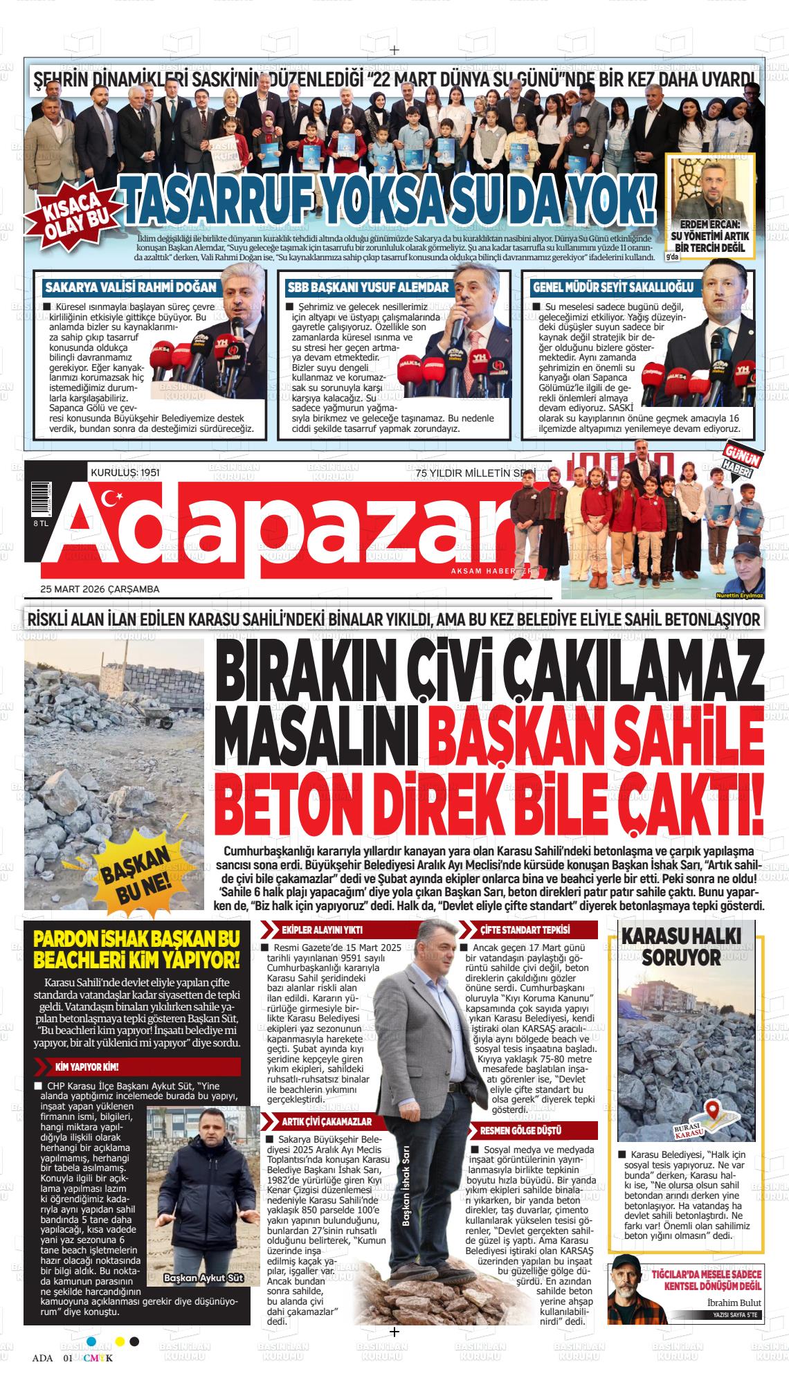 Sakarya Adapazariaksamhaberleri 25.03.2026