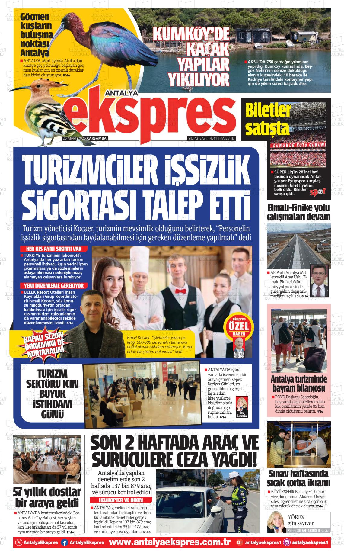 Antalya Ekspres 25.03.2026