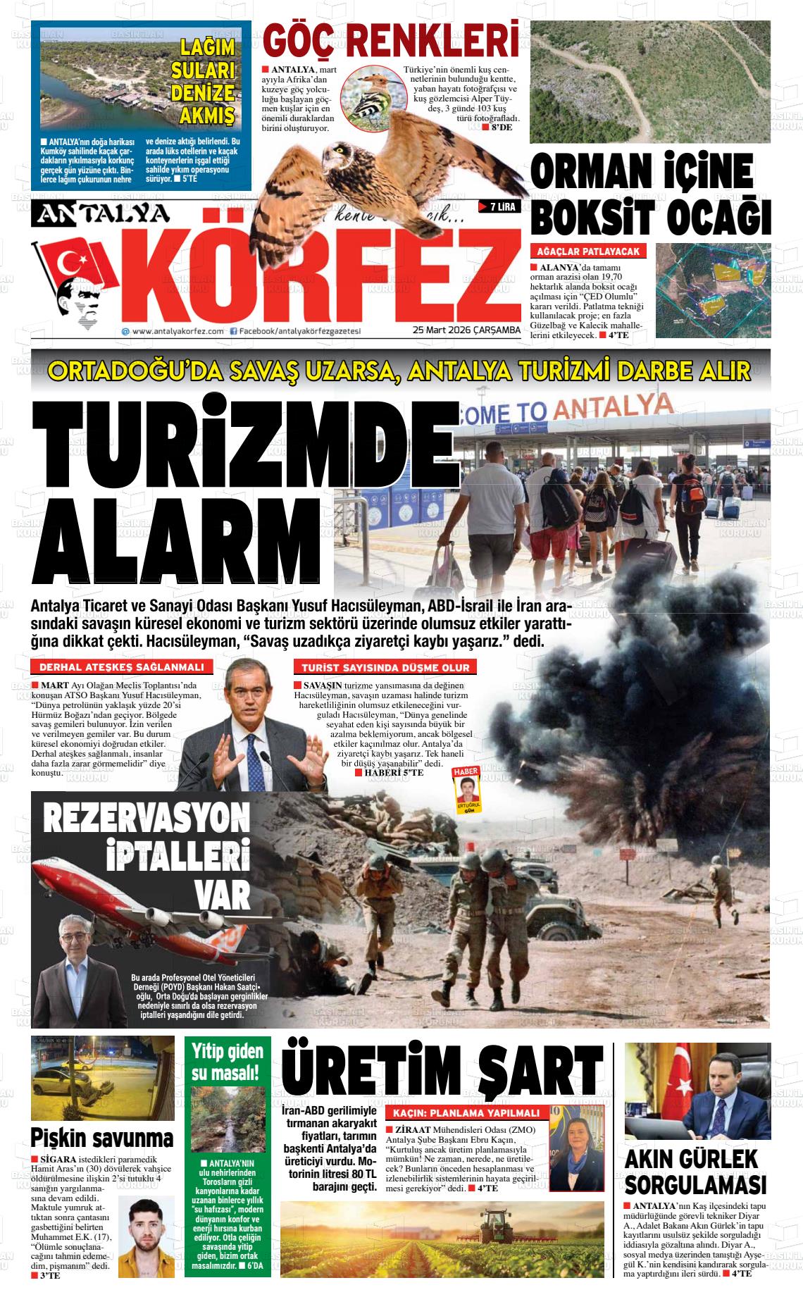 Antalya Korfez 25.03.2026