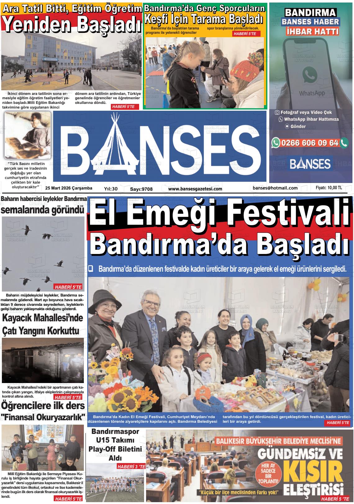 Balikesir Banses 25.03.2026