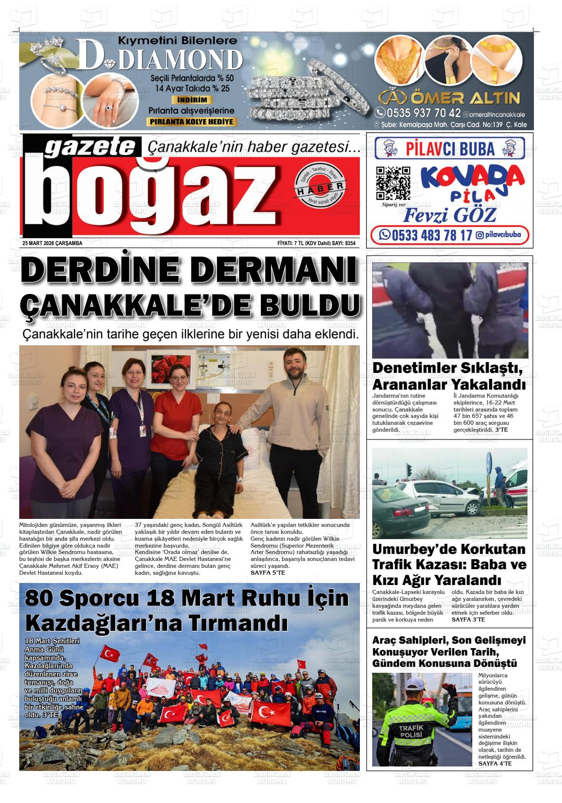 Canakkale Bogaz 25.03.2026