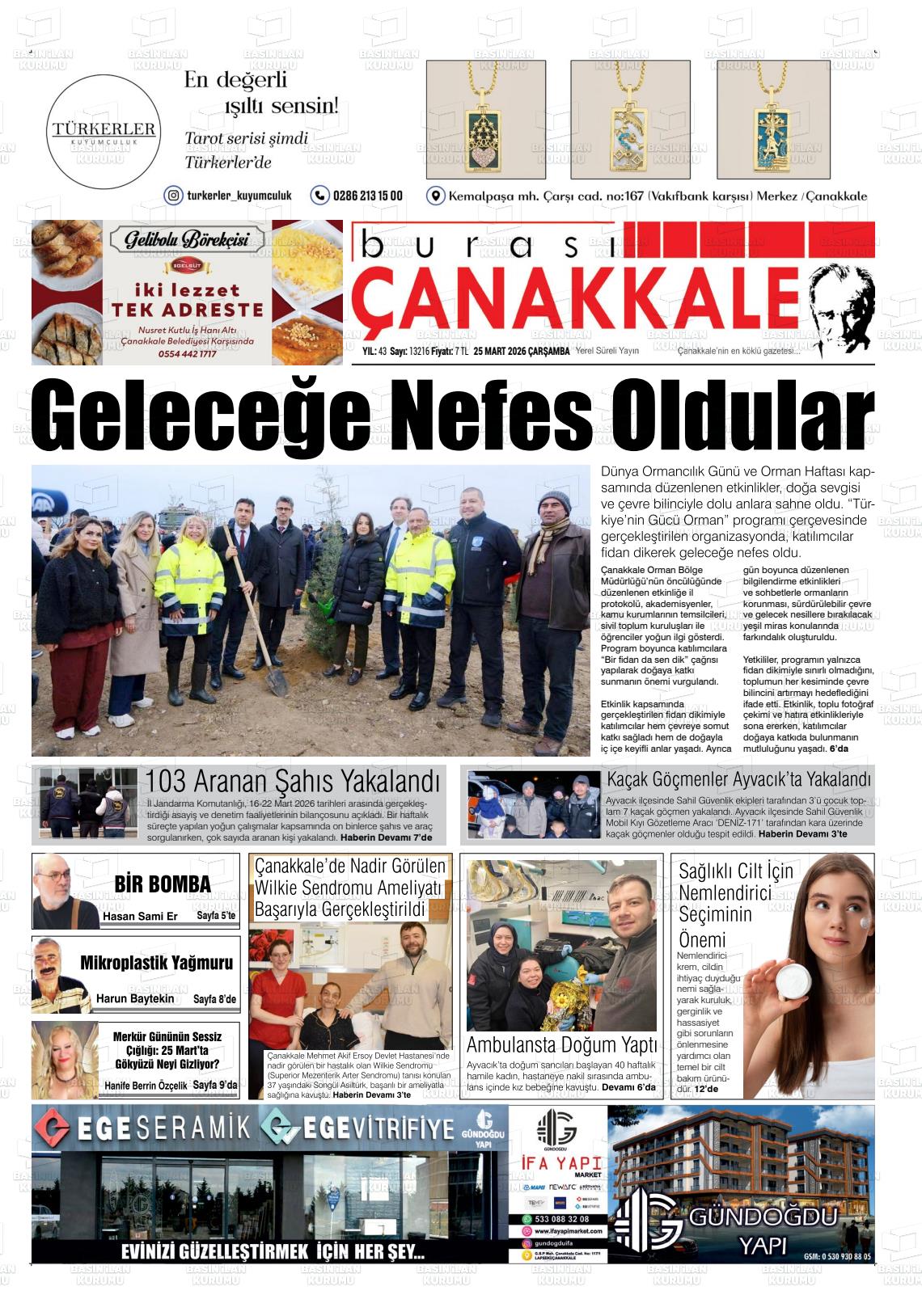Canakkale Burasi 25.03.2026