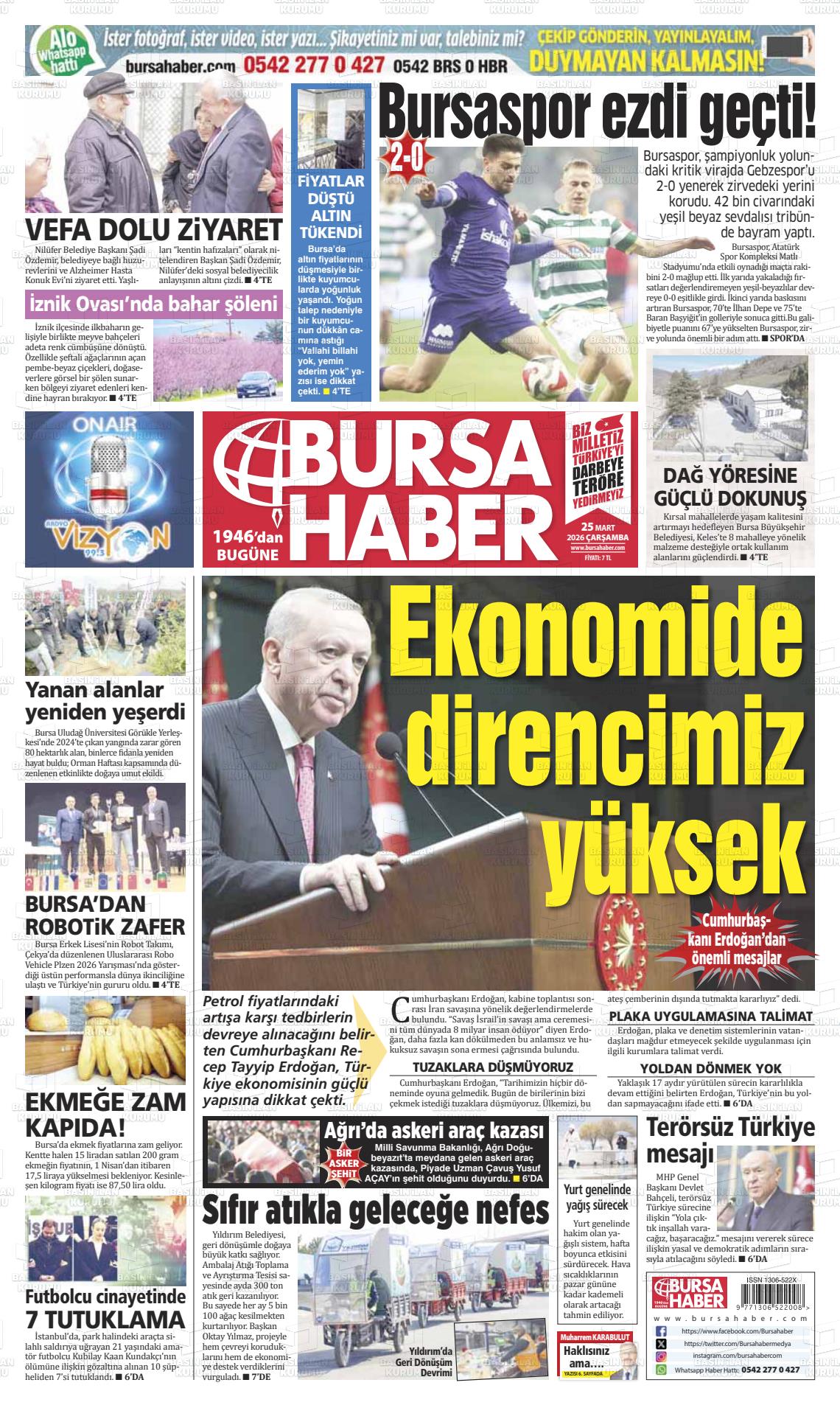 Bursa Haber 25.03.2026