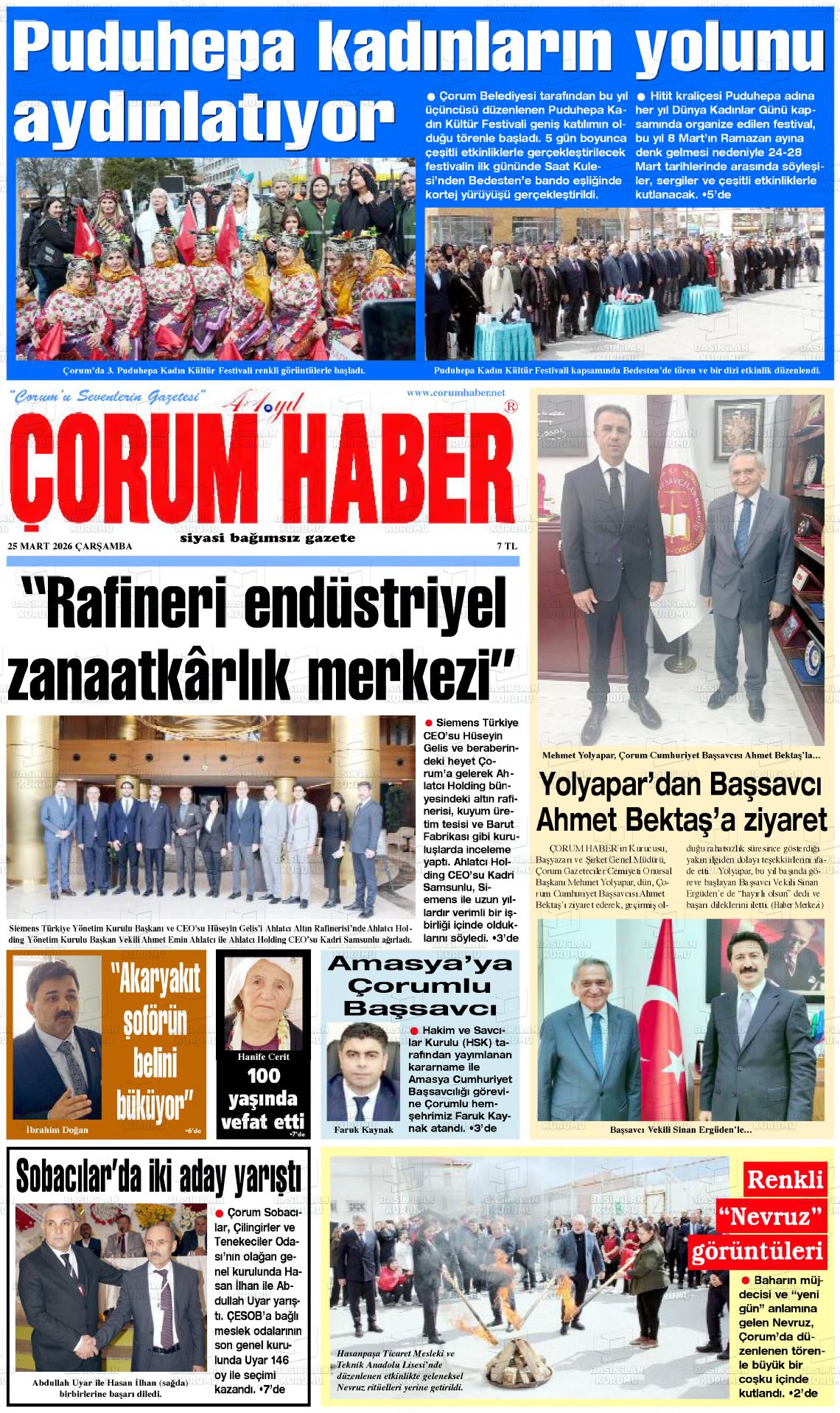 Corum Haber 25.03.2026