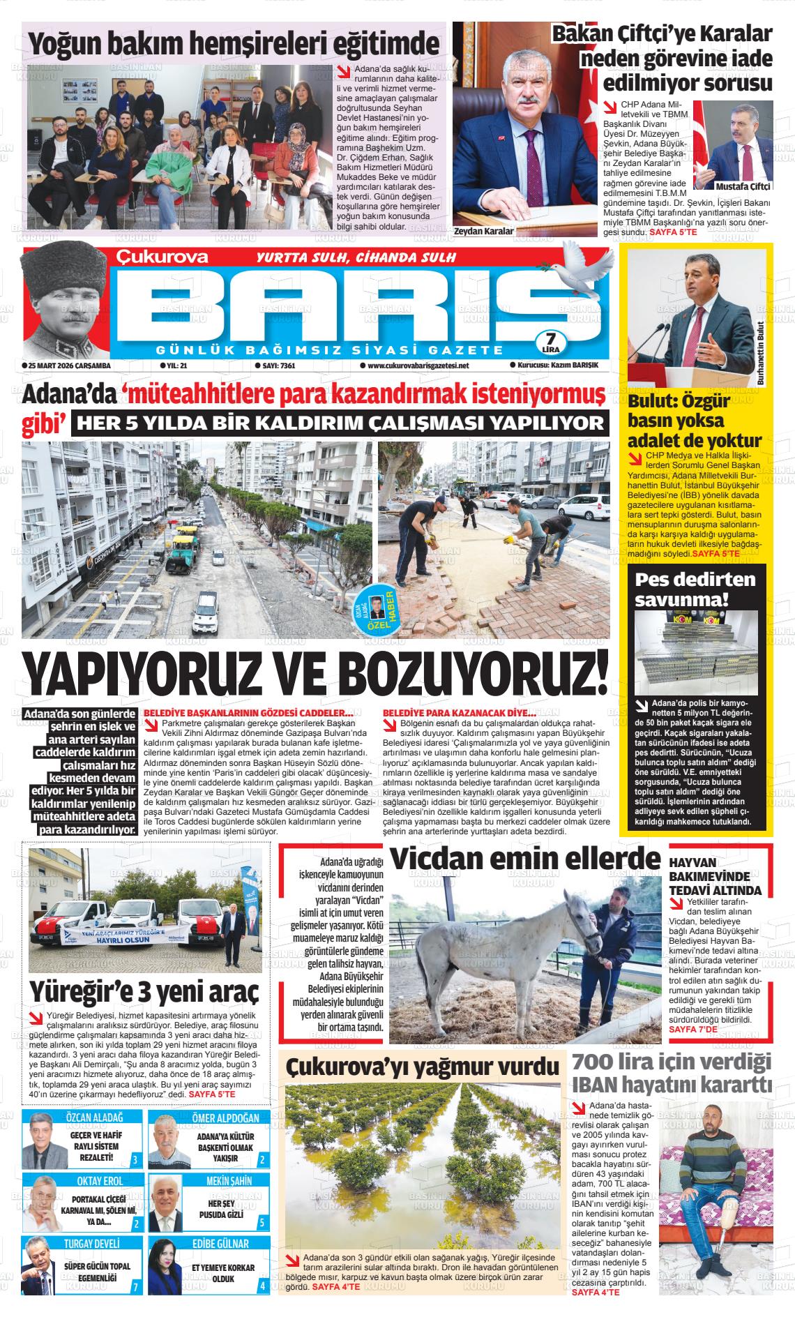 Adana Cukurovabaris 25.03.2026