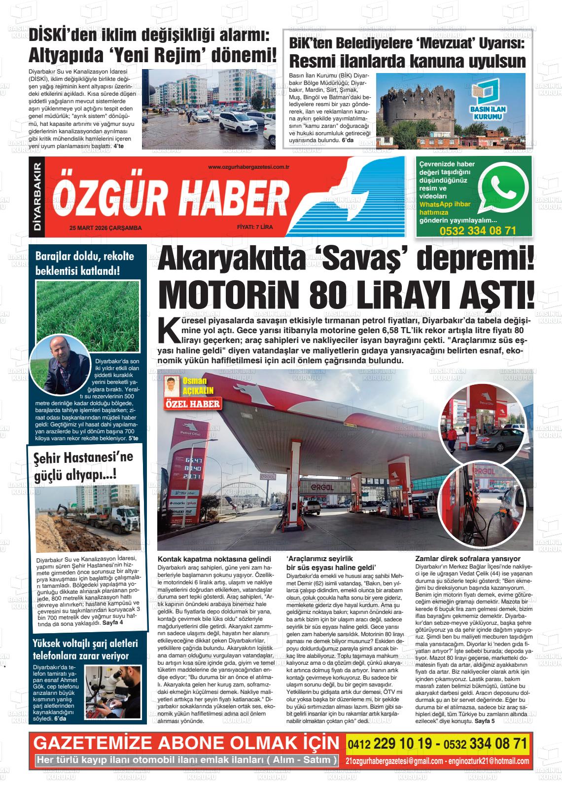 Diyarbakir Ozgurhaber 25.03.2026