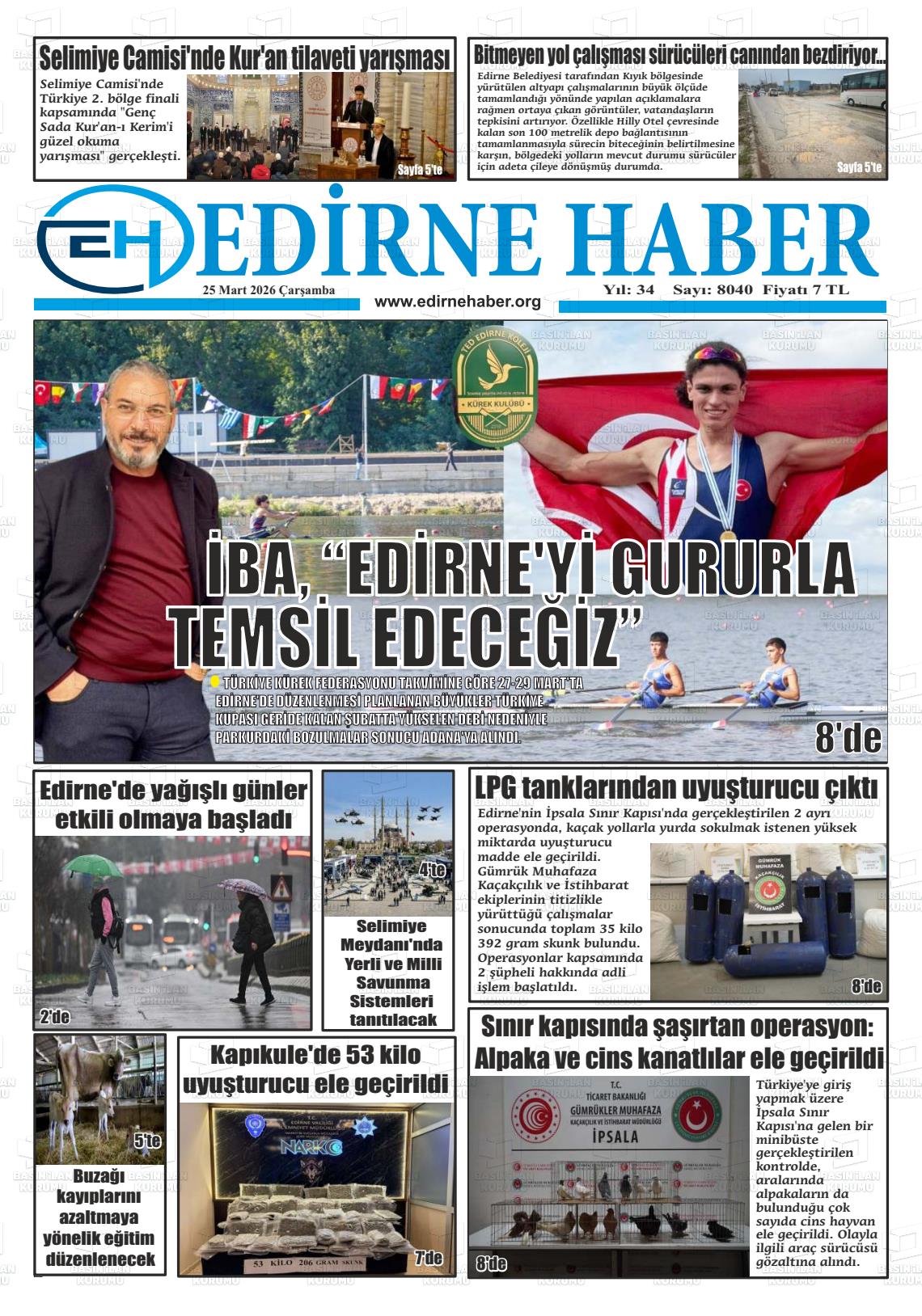 Edirne Haber 25.03.2026