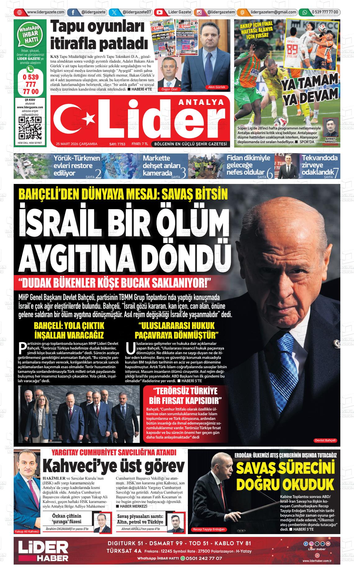 Antalya Gazetebir 25.03.2026
