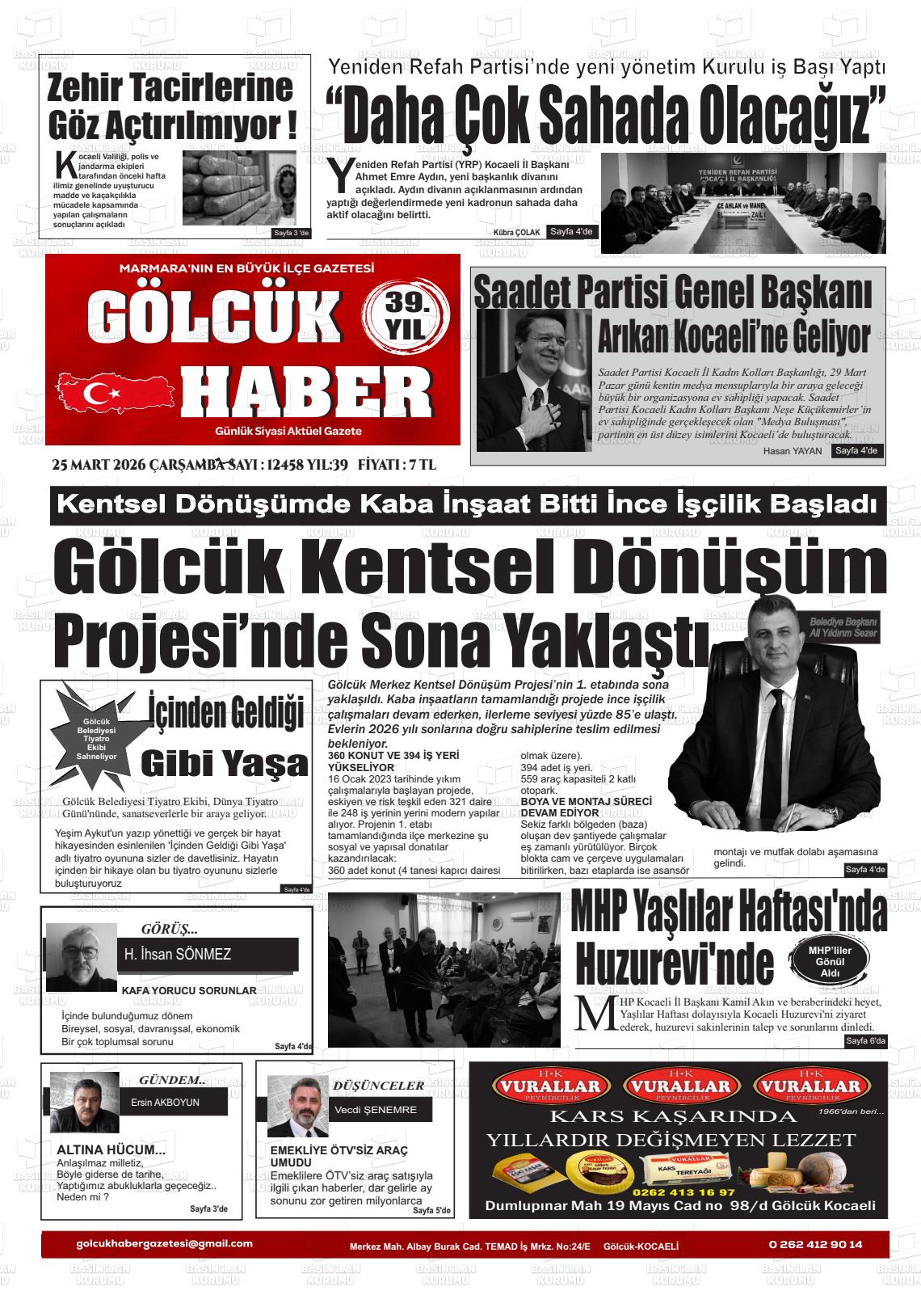 Kocaeli Golcukhaber 25.03.2026