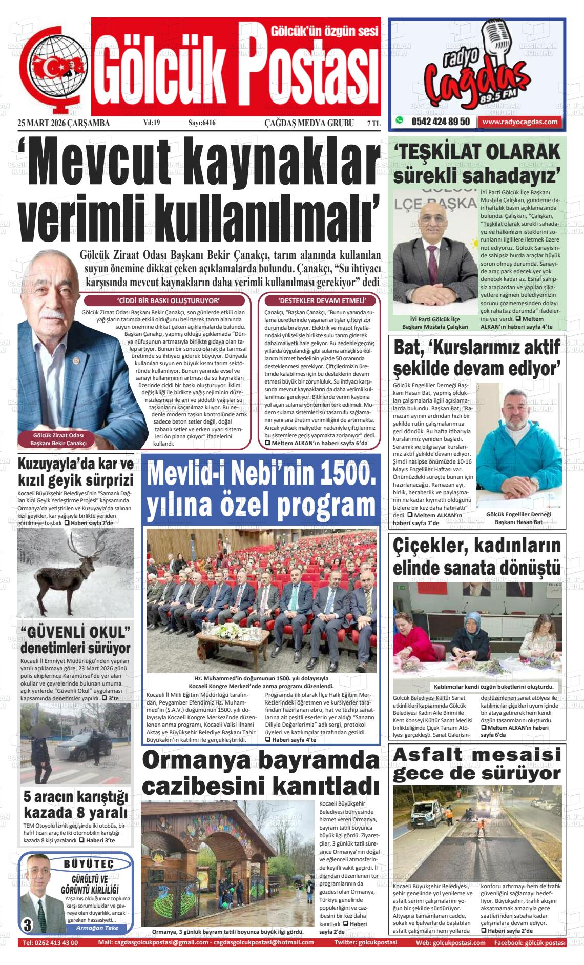 Kocaeli Golcukpostasi 25.03.2026