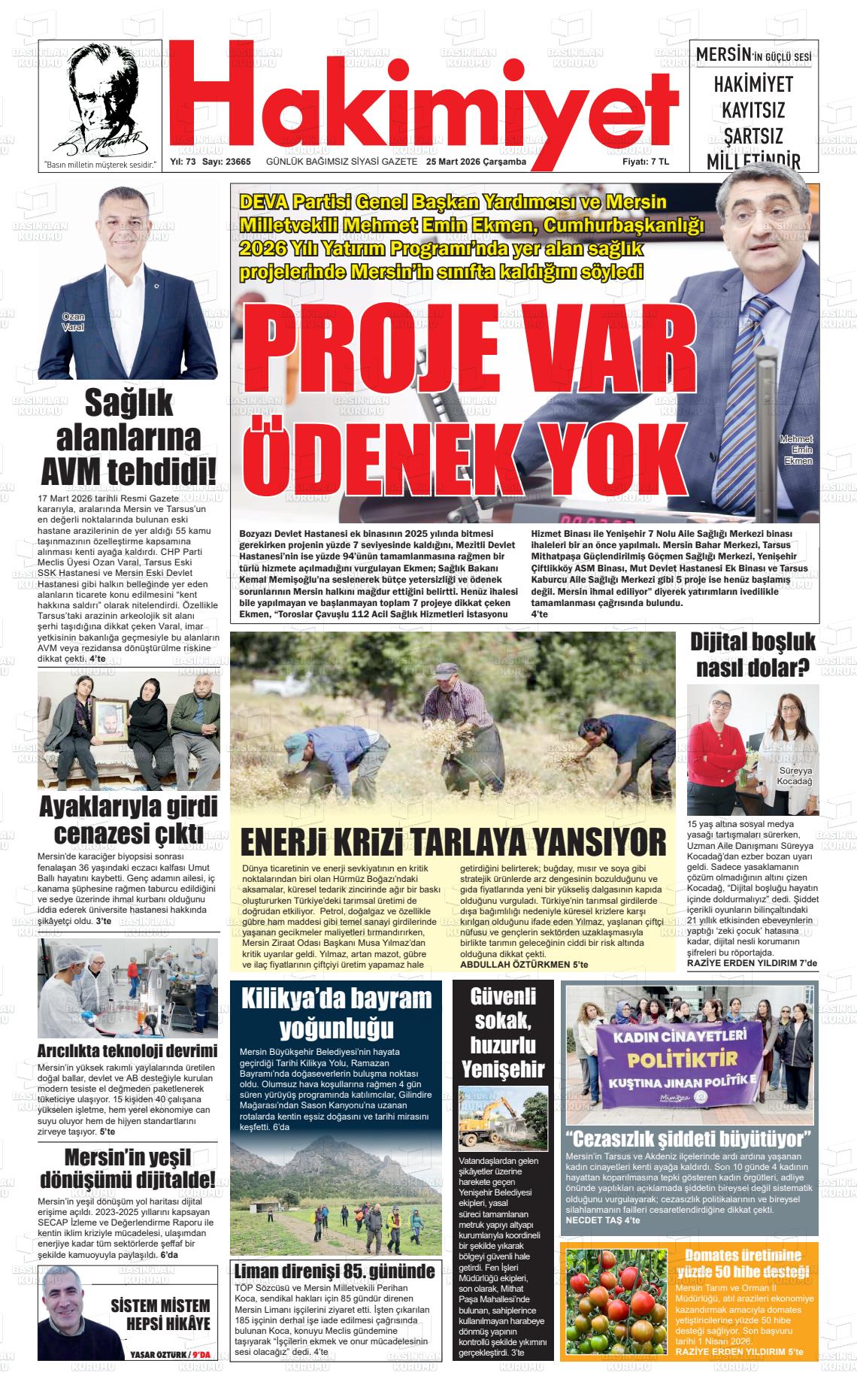 Konya Hakimiyet 25.03.2026