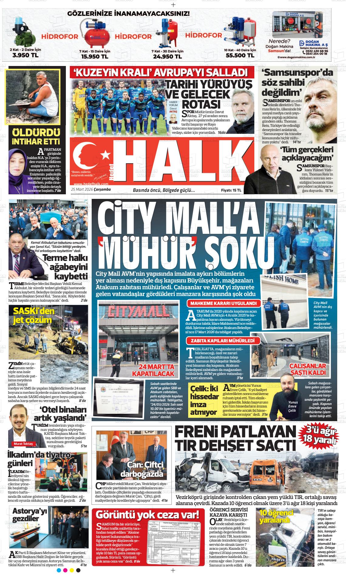 Samsun Hedefhalk 25.03.2026