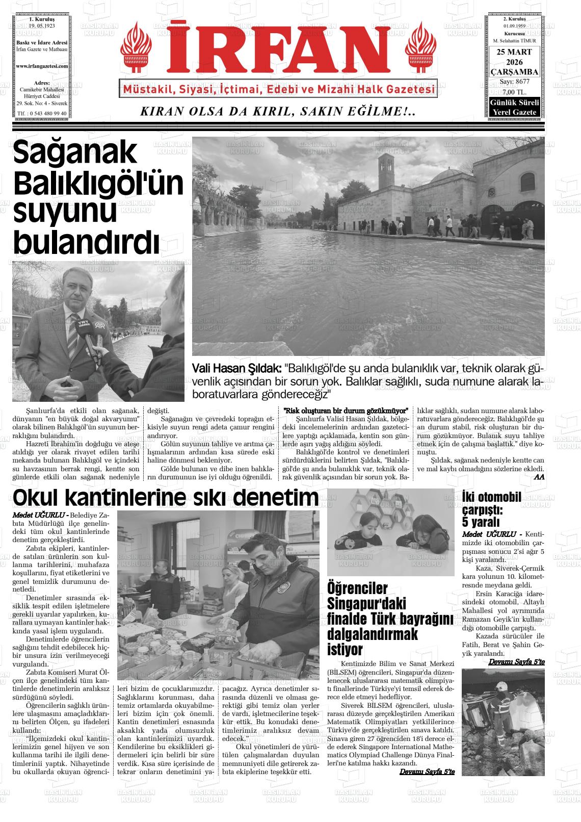 Sanliurfa Irfan 25.03.2026