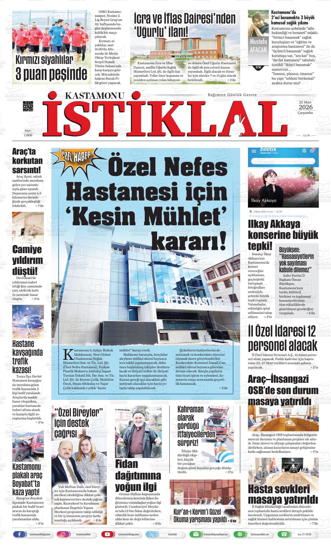 Kastamonu 25.03.2026