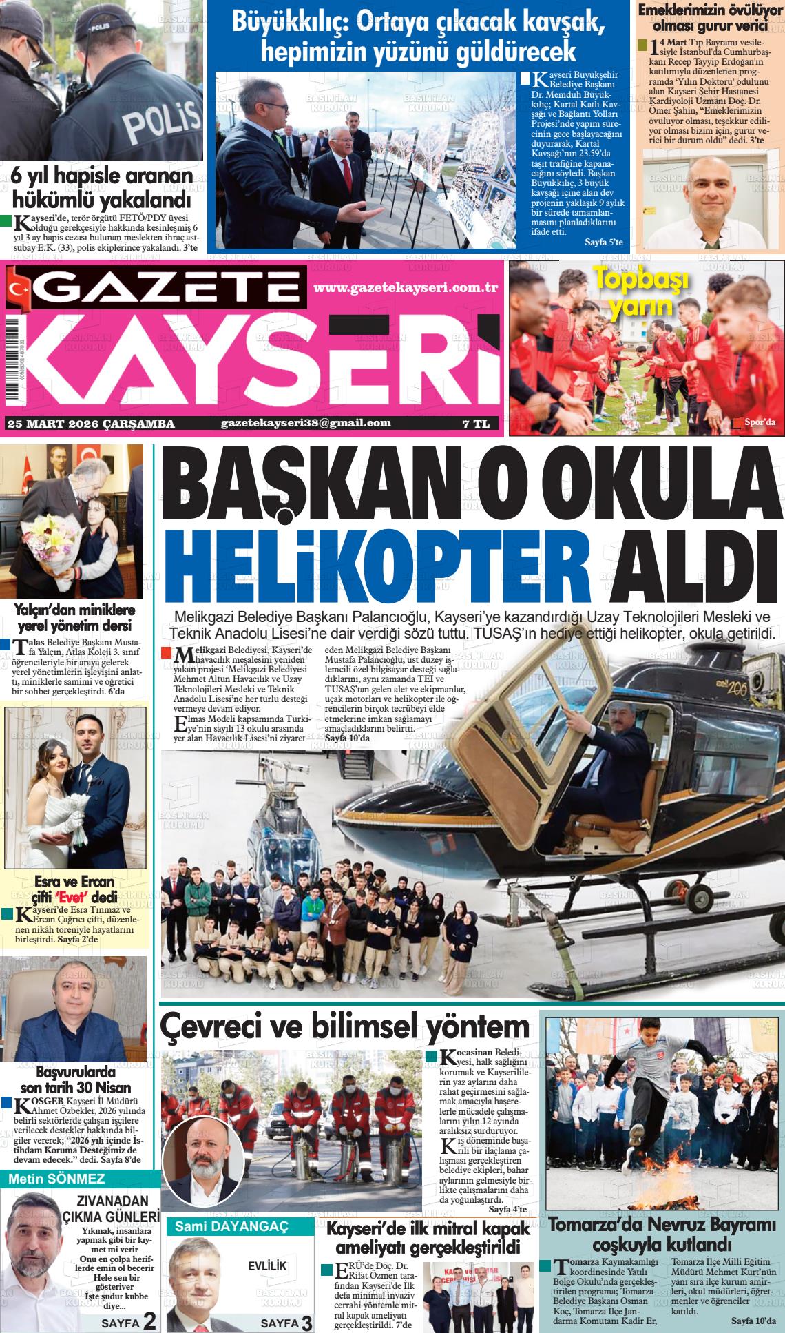 Kayseri Haber 38 25.03.2026