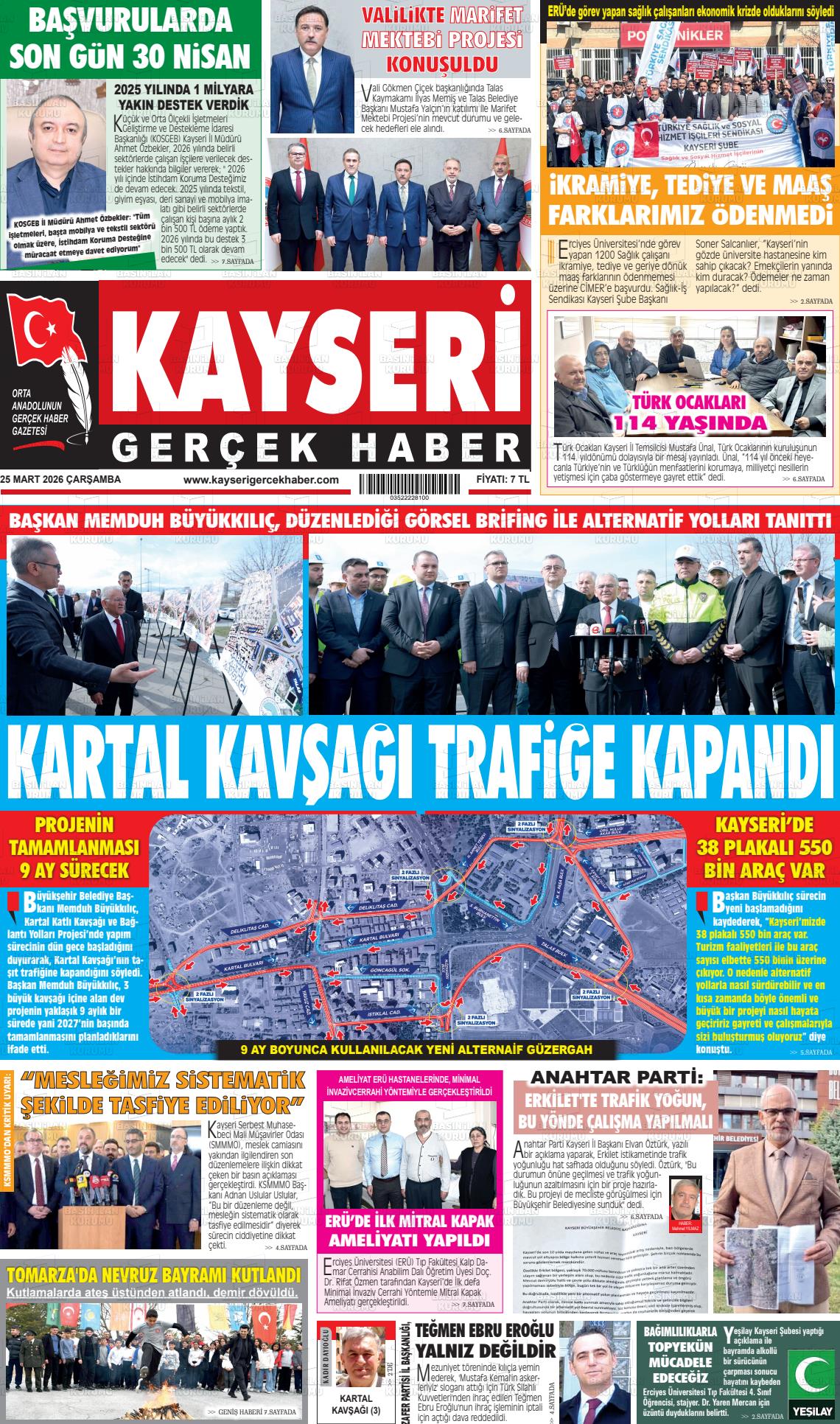 Kayseri Starhaber 25.03.2026