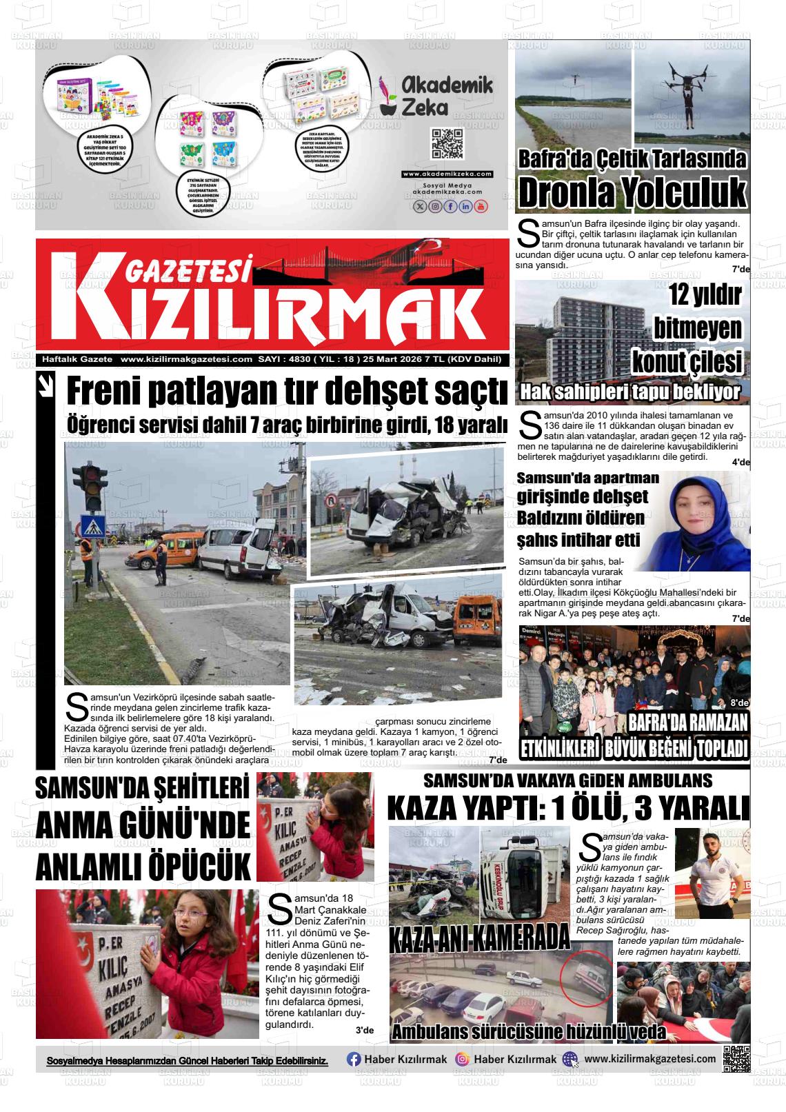 Samsun Kizilirmak 25.03.2026