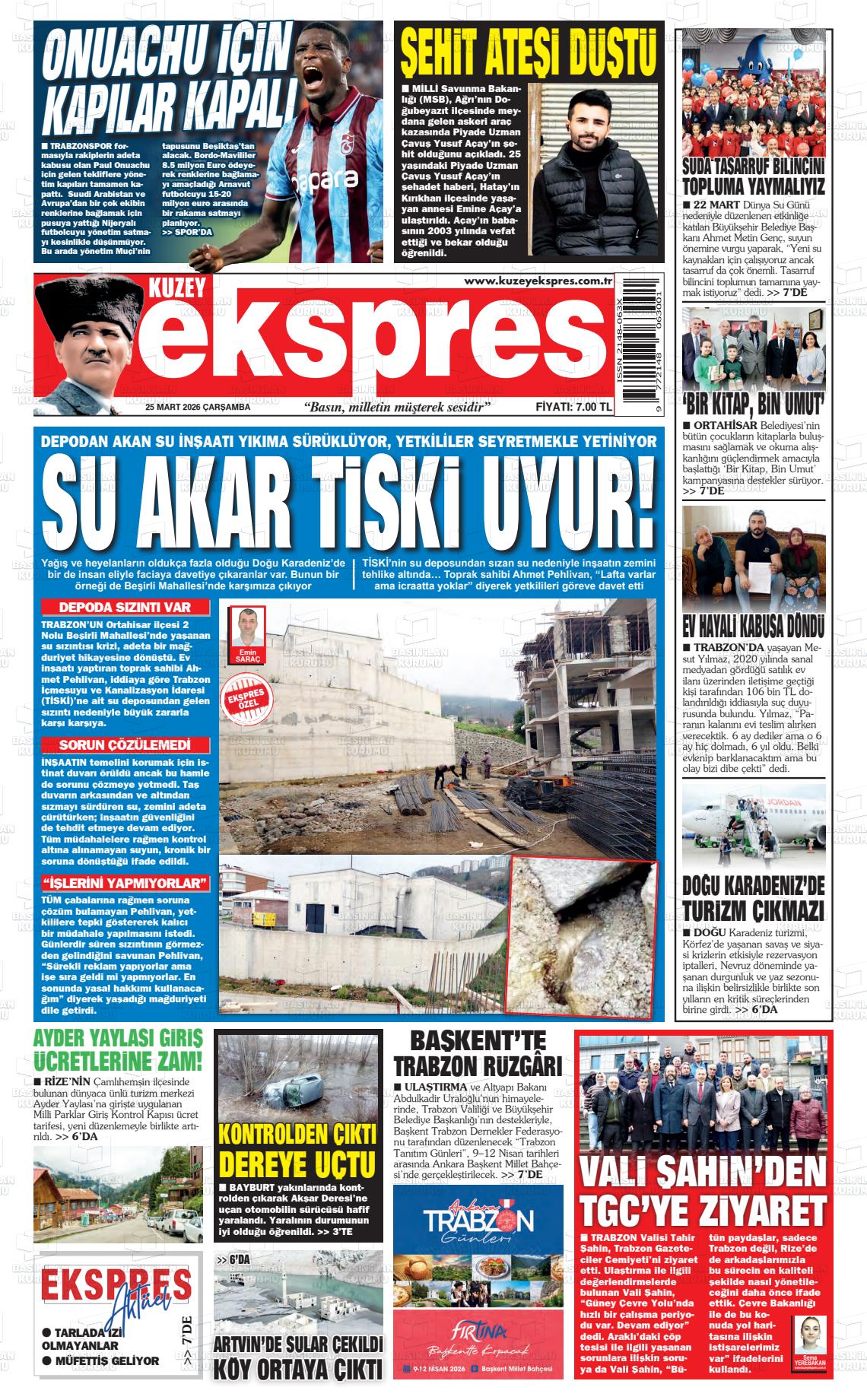 Trabzon Kuzeyekspres 25.03.2026