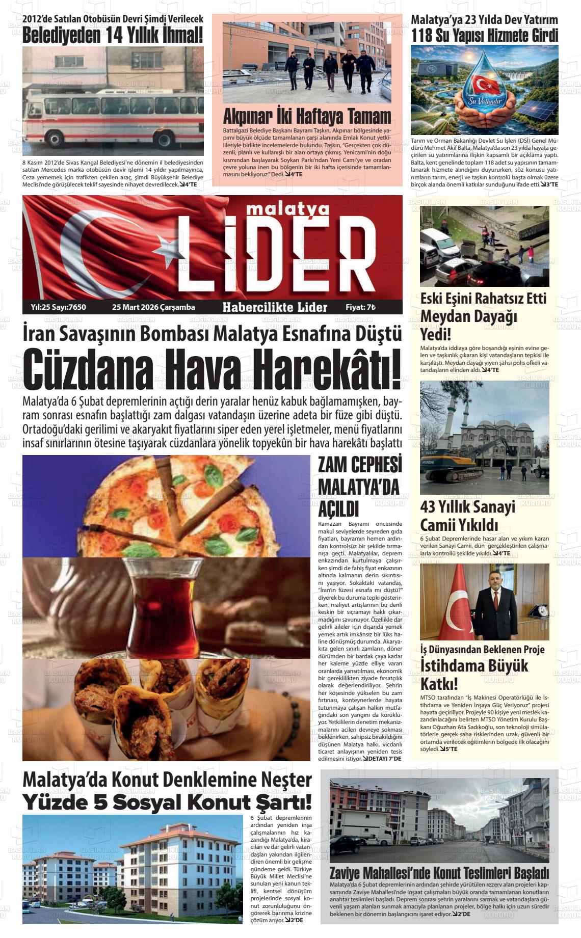 Malatya Sonsoz 25.03.2026