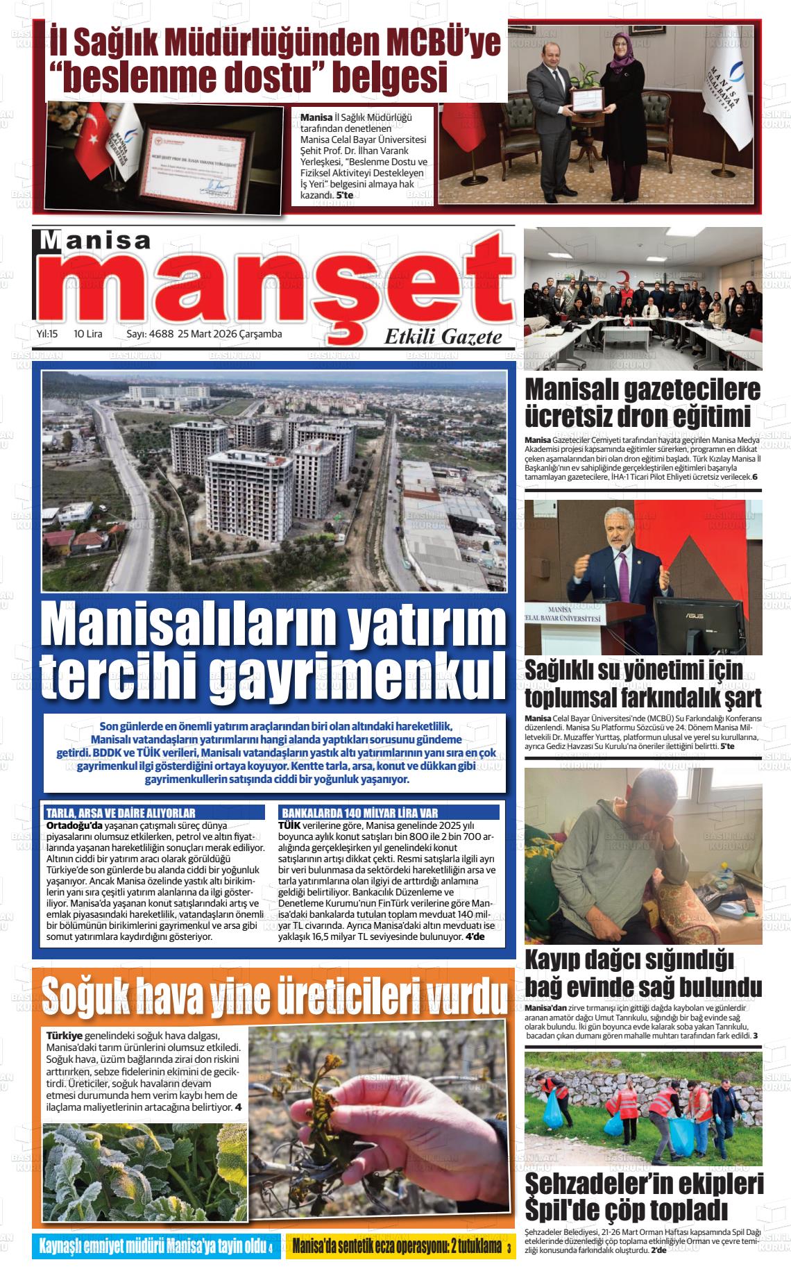Manisa Manset 25.03.2026
