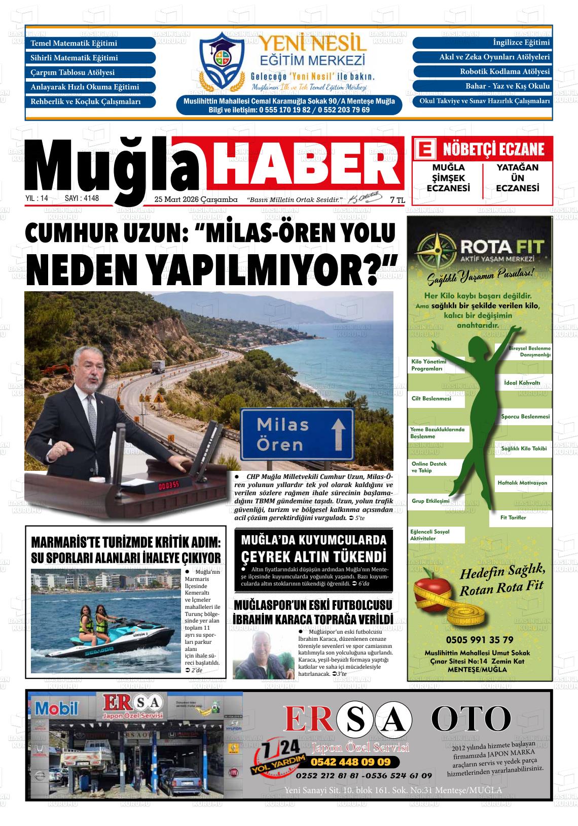 Mugla Haber 25.03.2026
