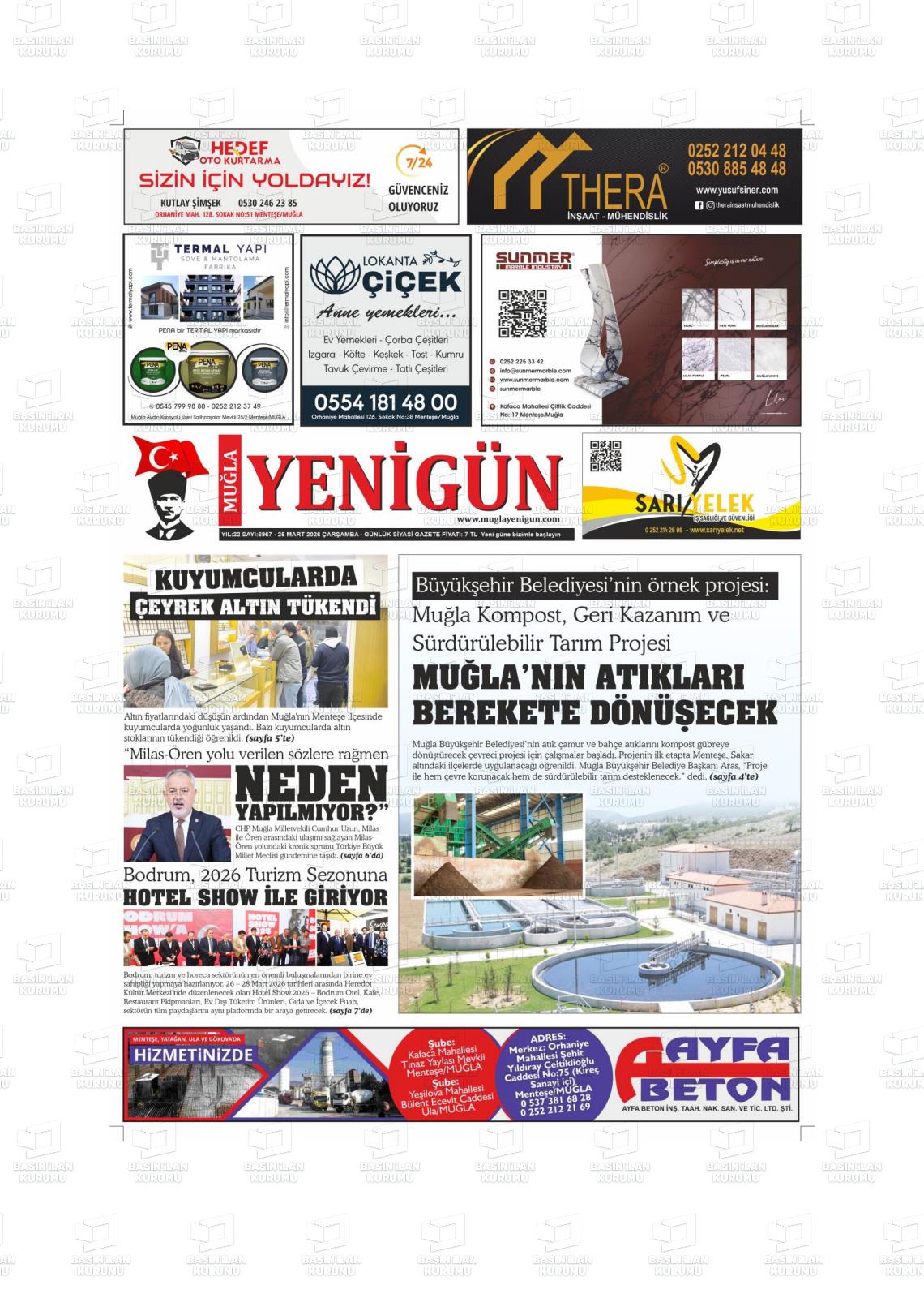 Mugla Yenigun 25.03.2026