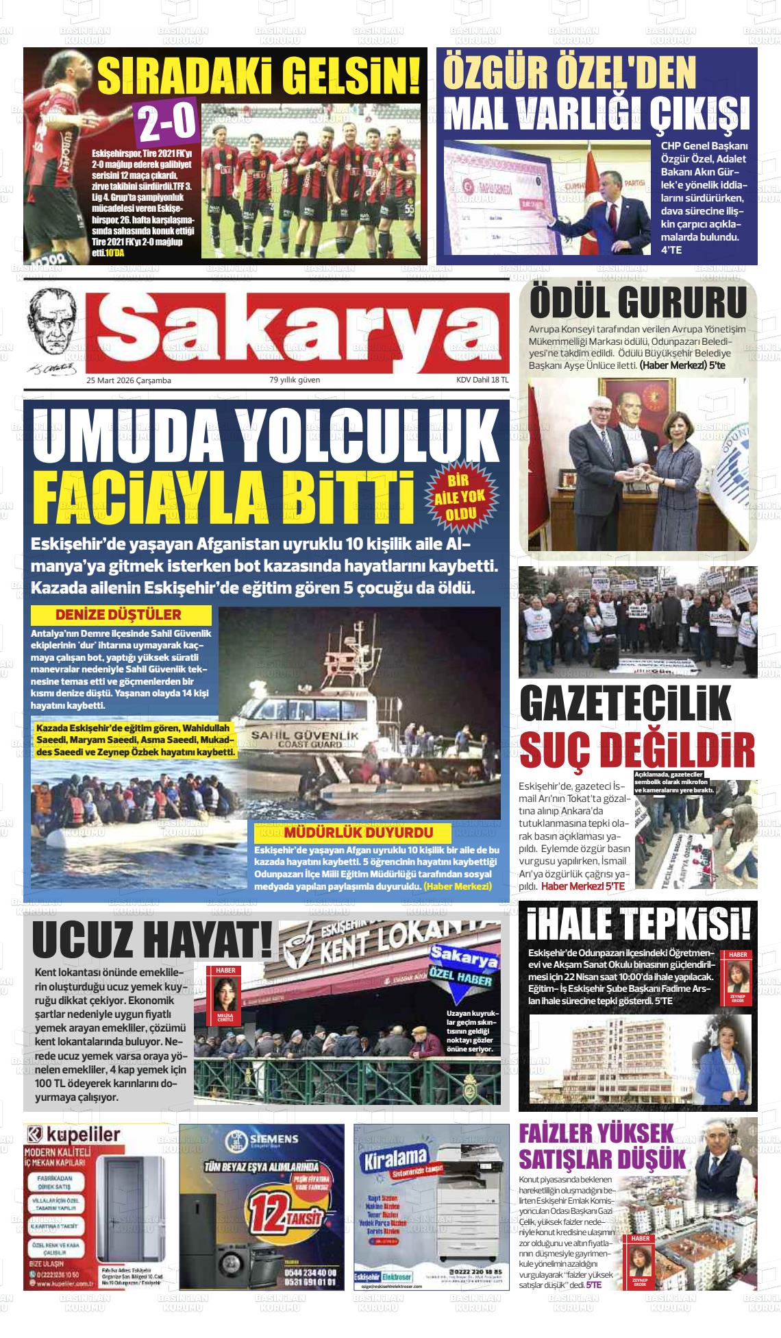 Eskisehir Sakarya 25.03.2026