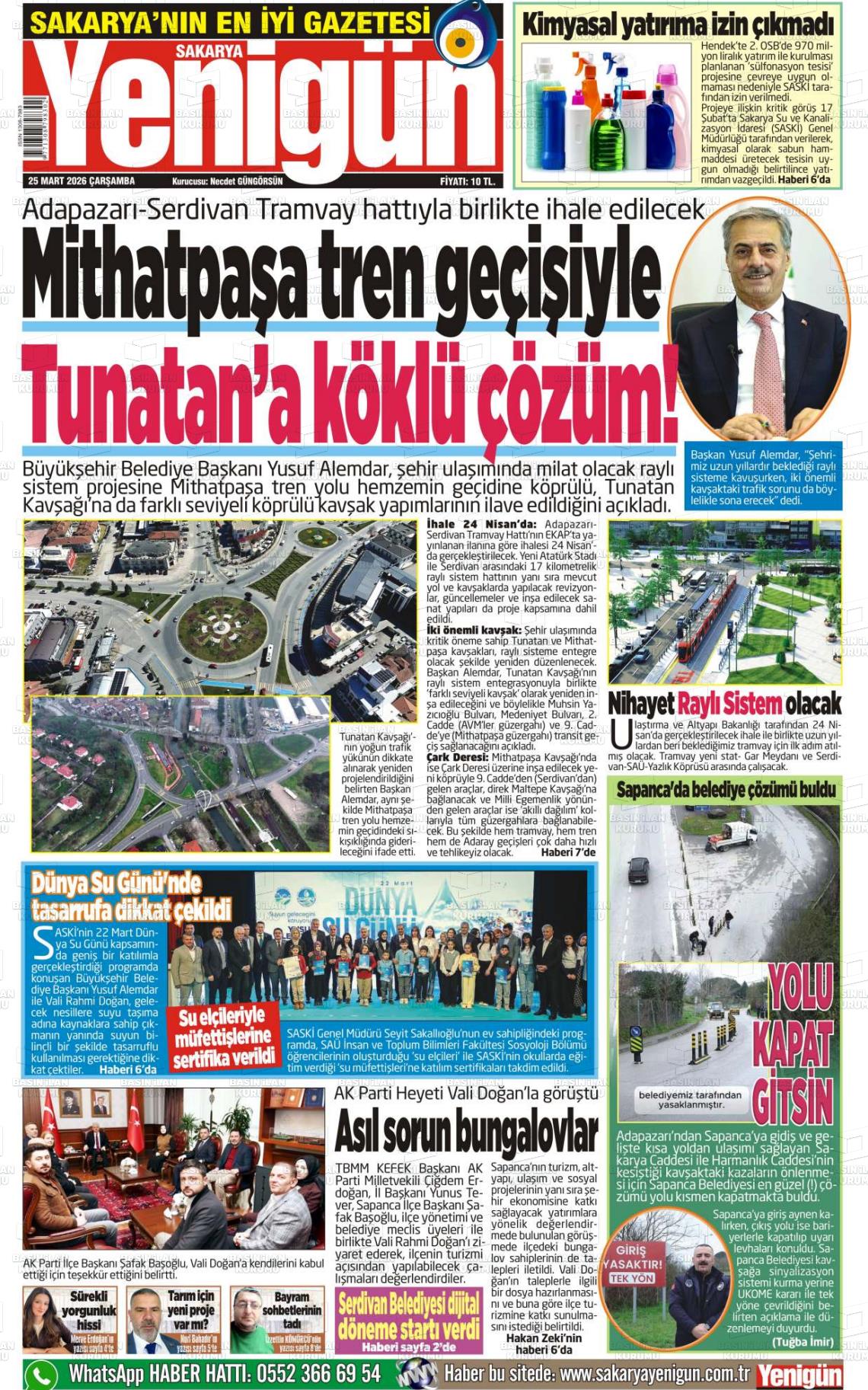 Sakarya Yenigun 25.03.2026