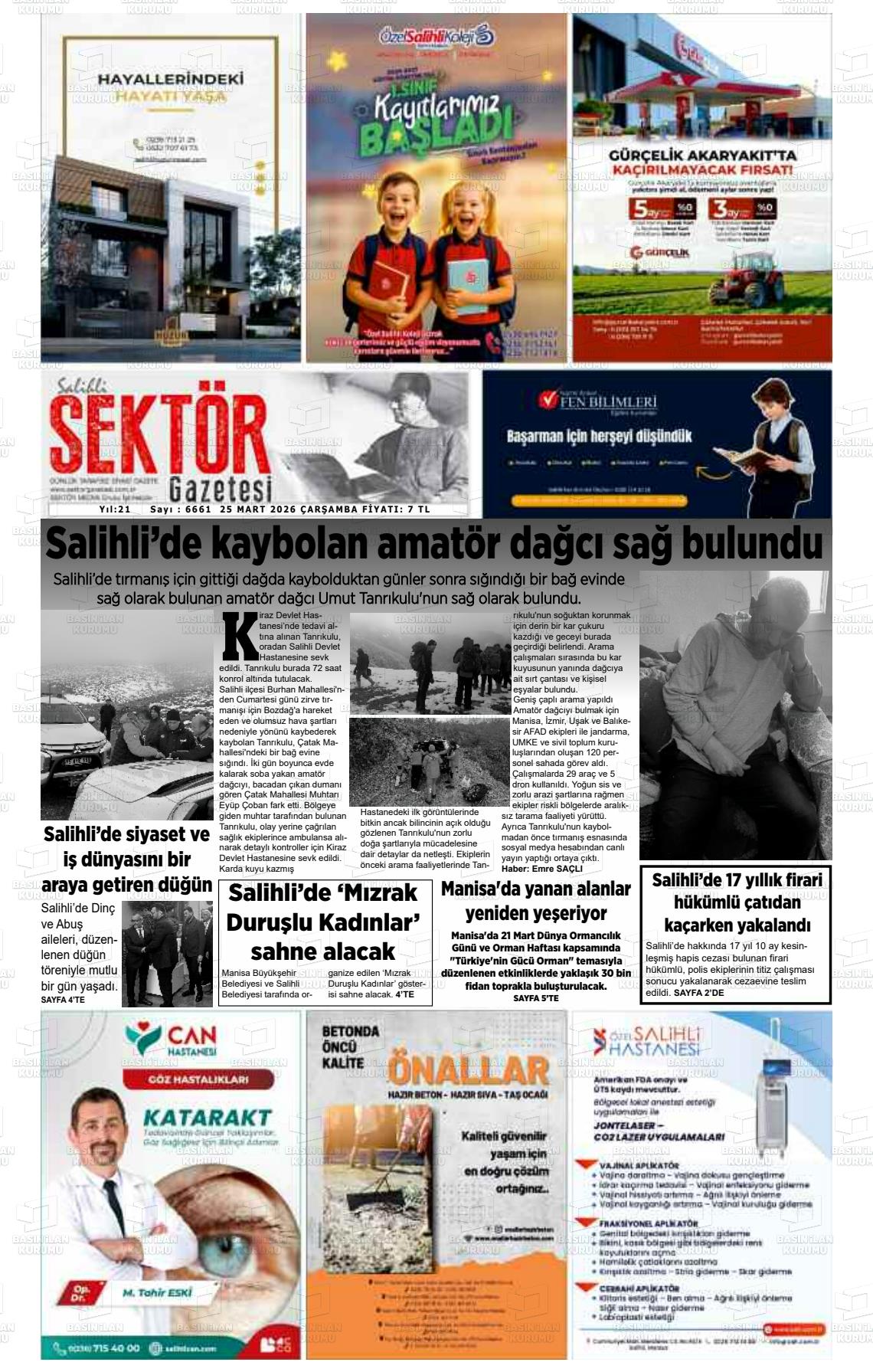 Manisa Salihlisektor 25.03.2026