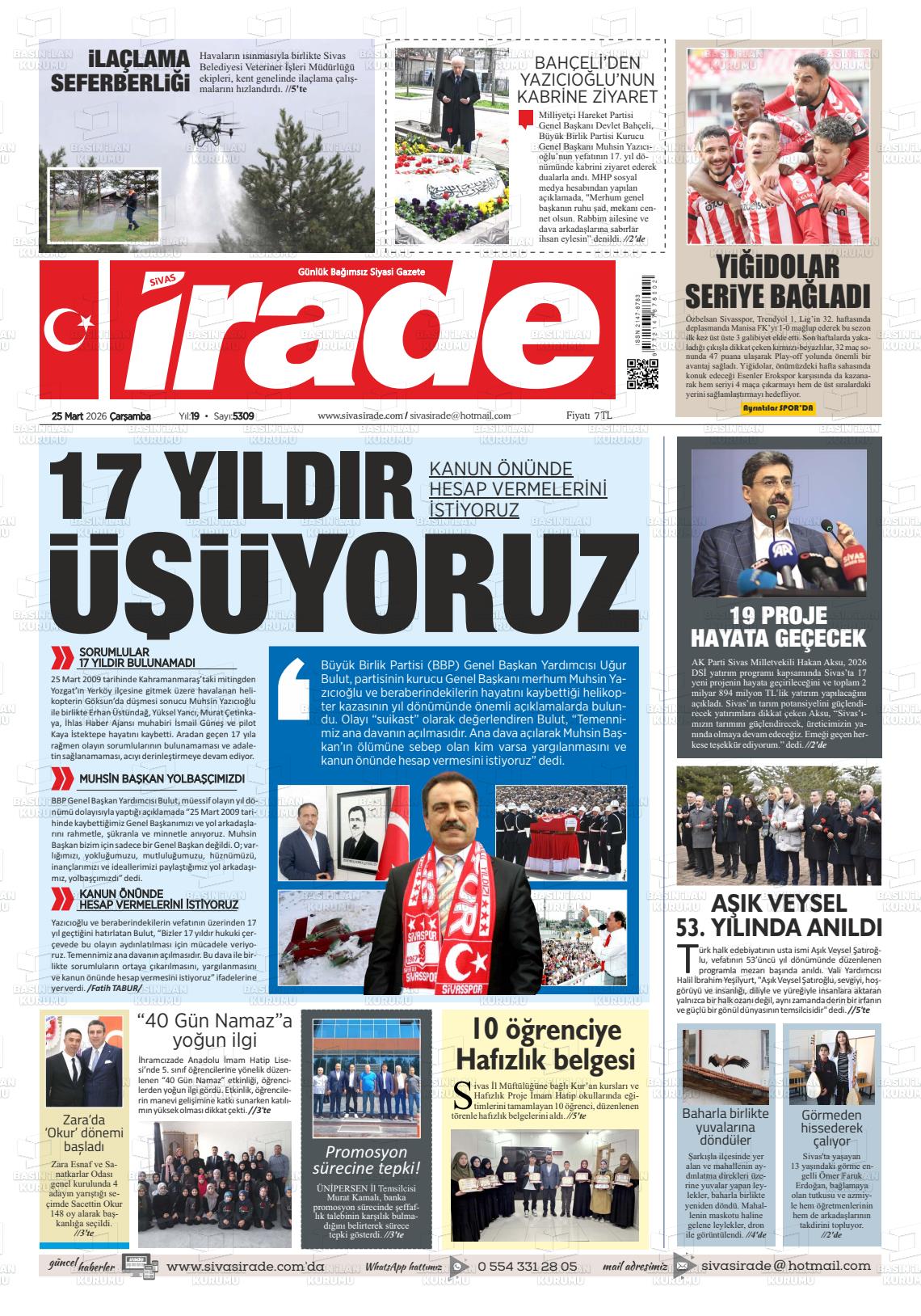 Sivas Irade 25.03.2026