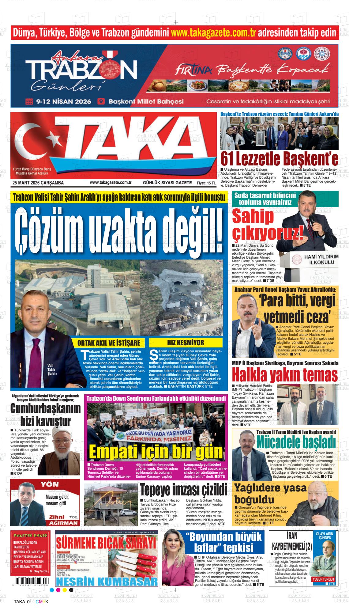 Trabzon Taka 25.03.2026