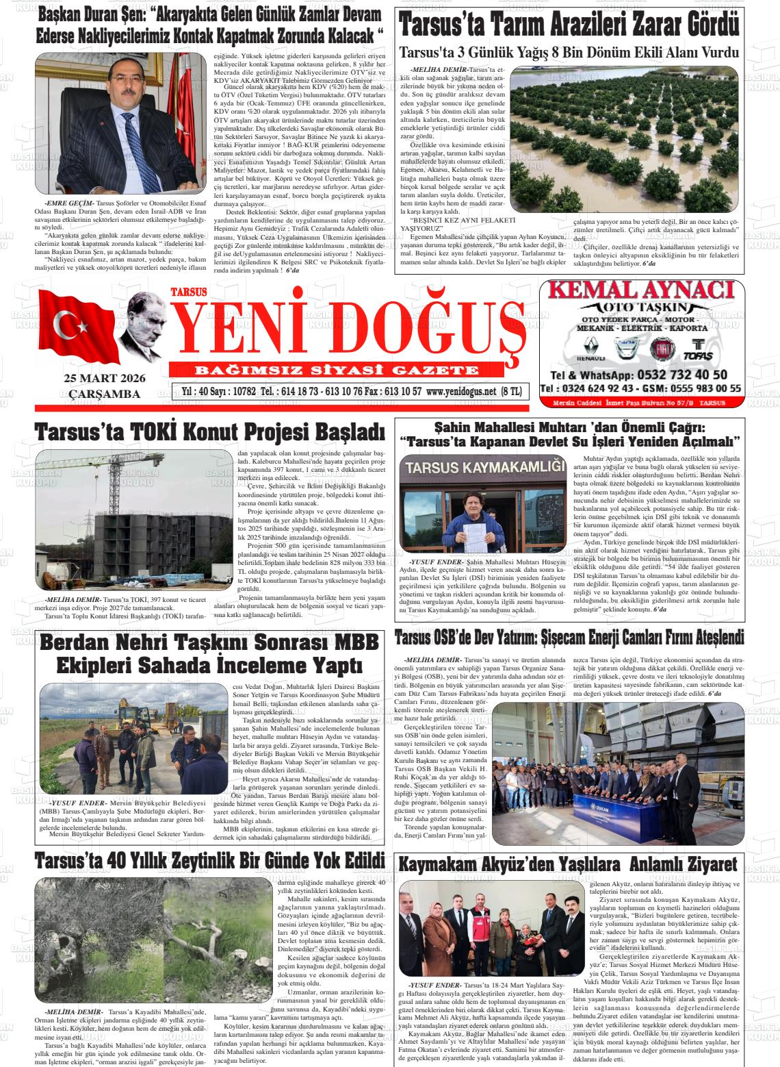 Mersin Tarsusyenidogus 25.03.2026