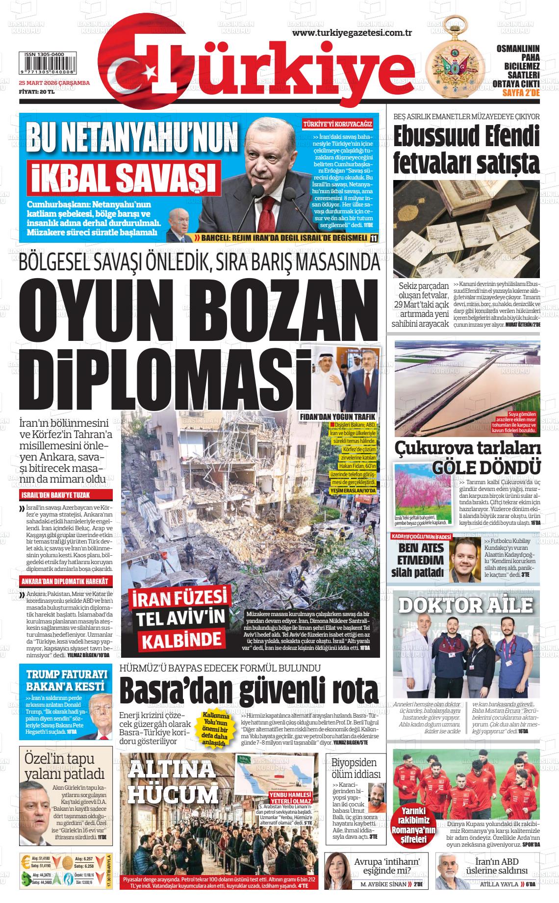 Türkiye Gazetesi 25.03.2026