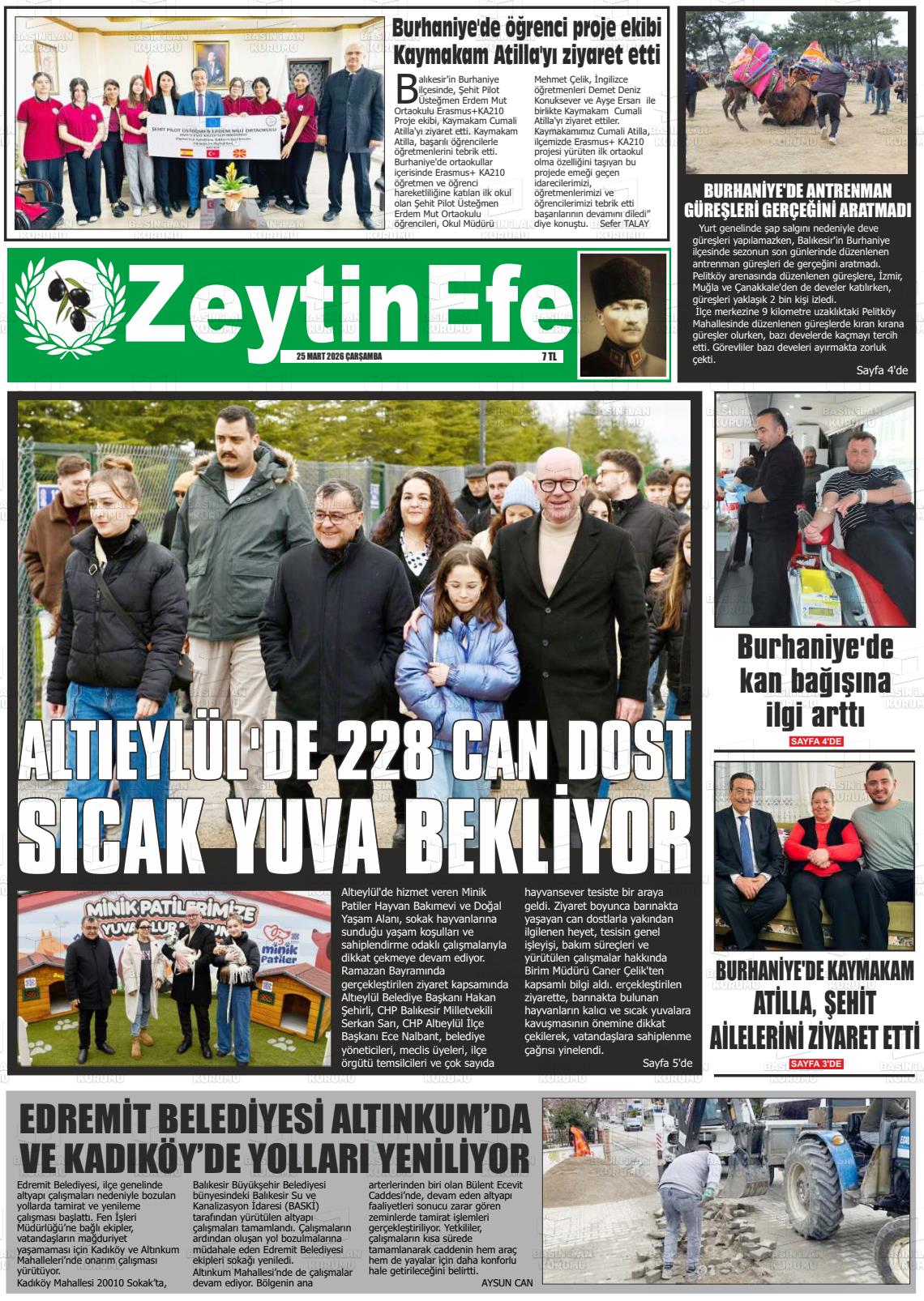 Balikesir Zeytinefe 25.03.2026