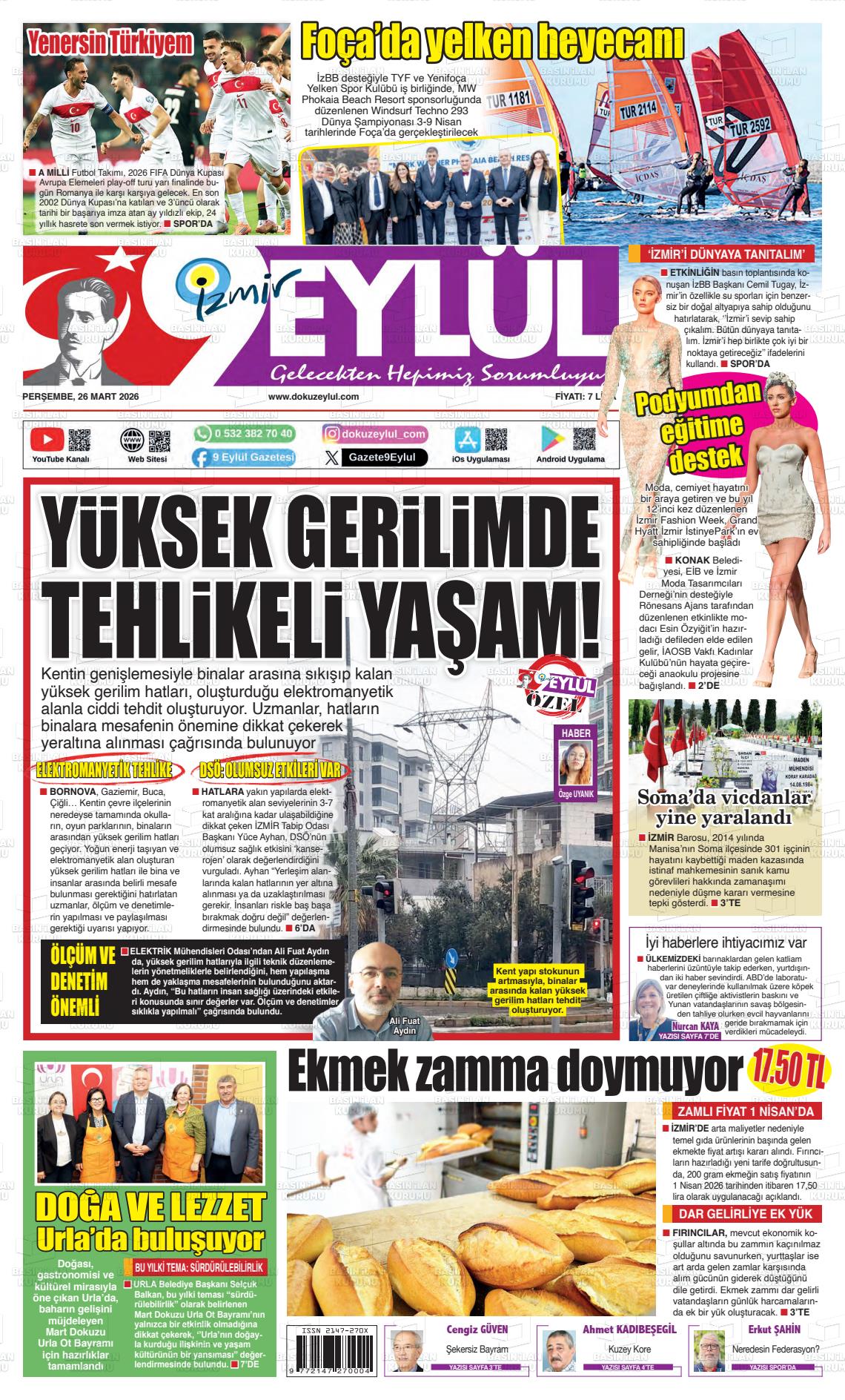 Izmir 9 Eylul 26.03.2026