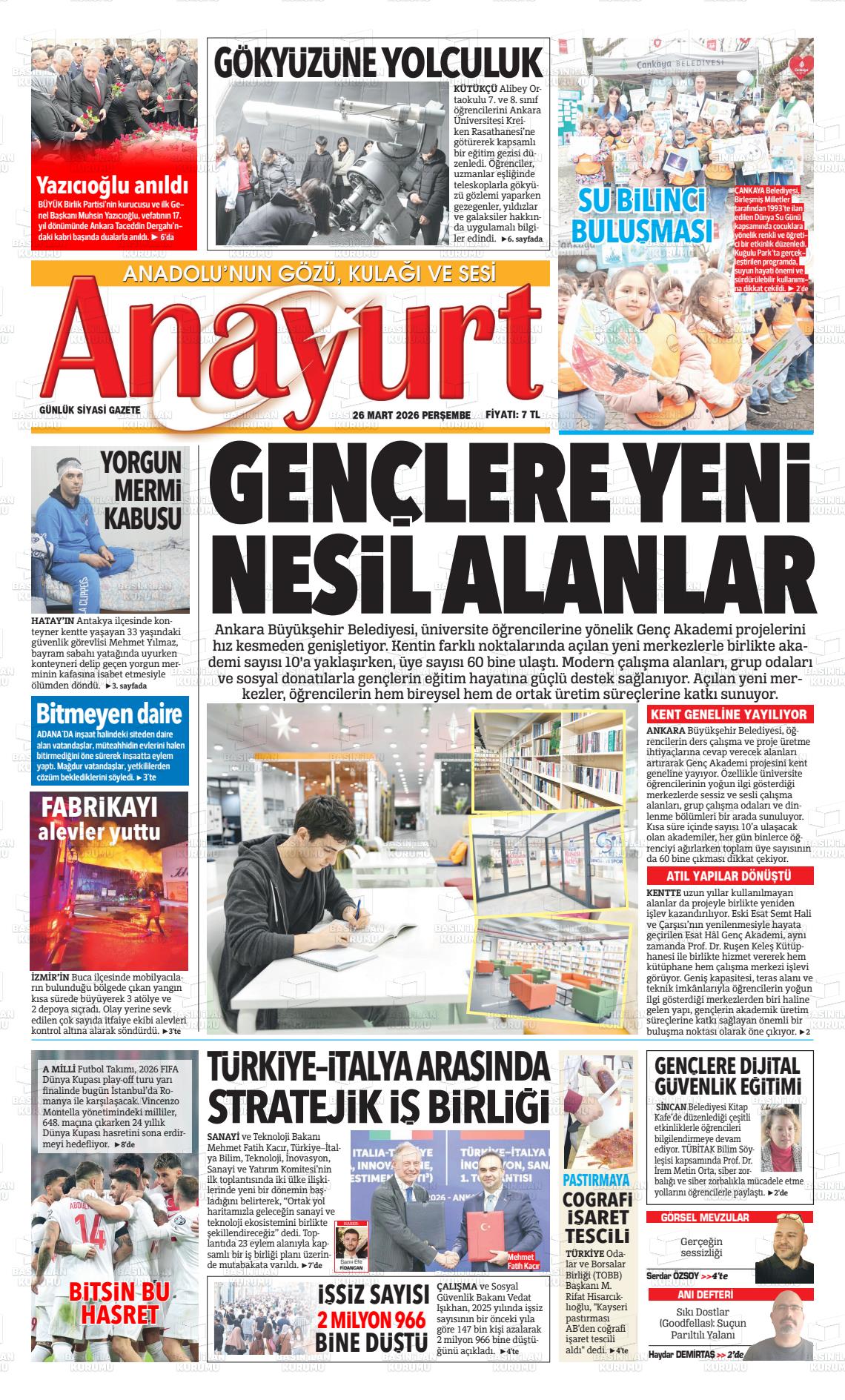 Ankara Anayurt 26.03.2026