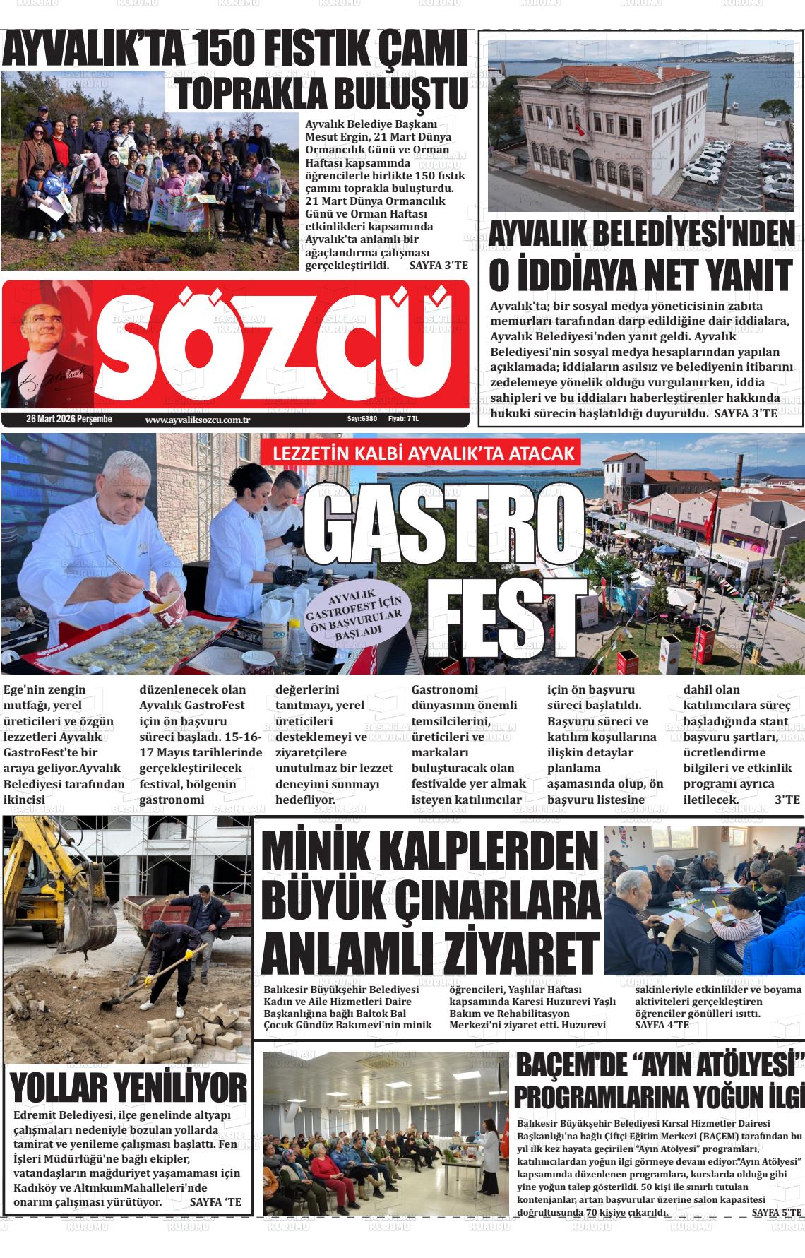 Balikesir Ayvaliksozcu 26.03.2026
