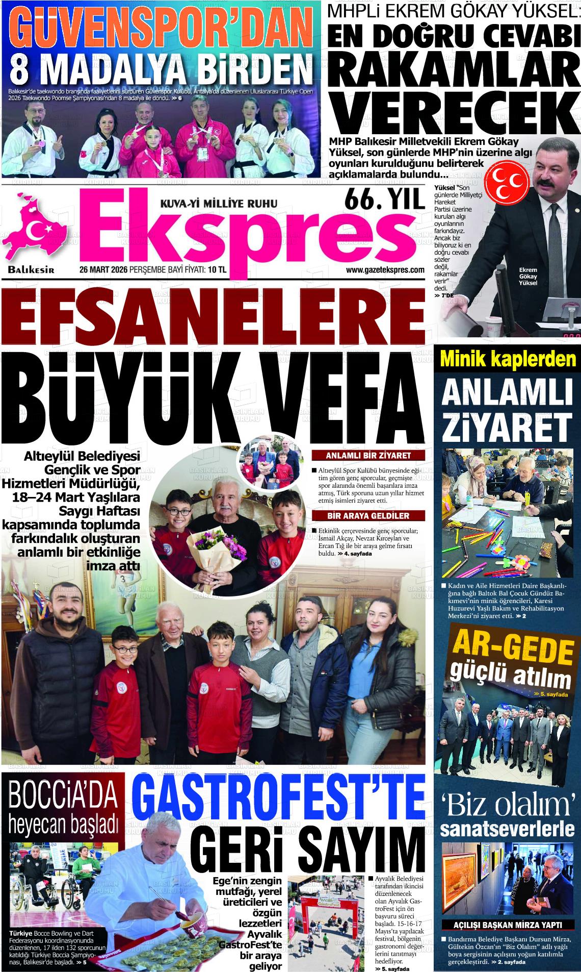 Balikesir Ekspres 26.03.2026
