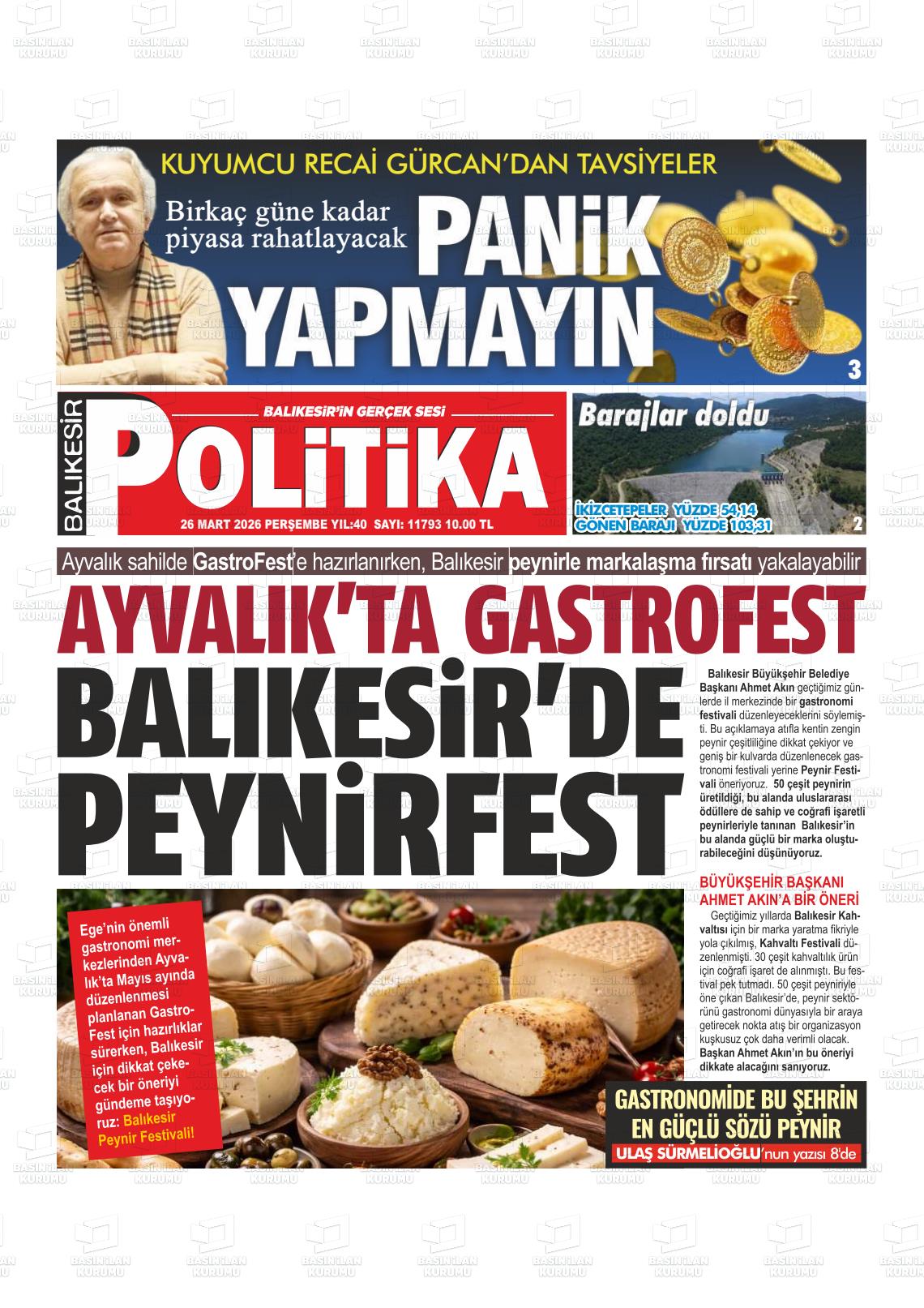 Balikesir Politika 26.03.2026