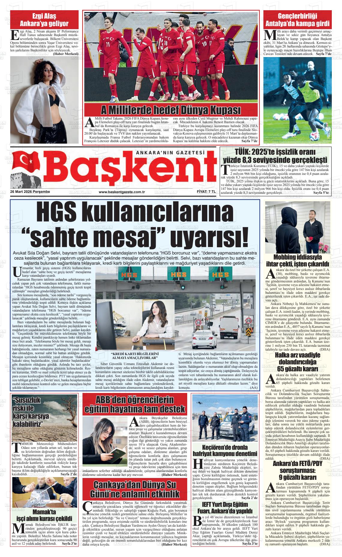 Ankara Baskent 26.03.2026