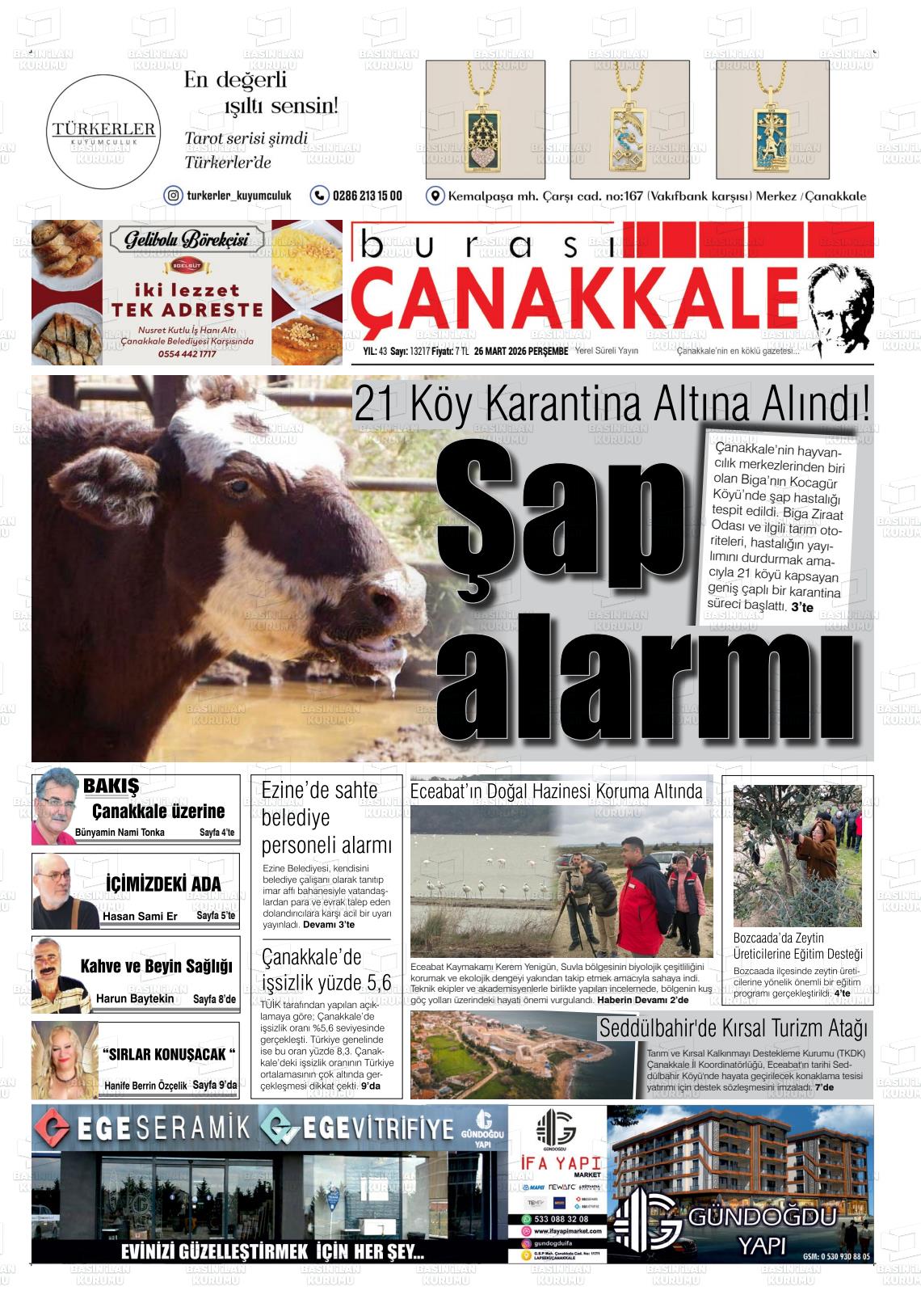 Canakkale Burasi 26.03.2026