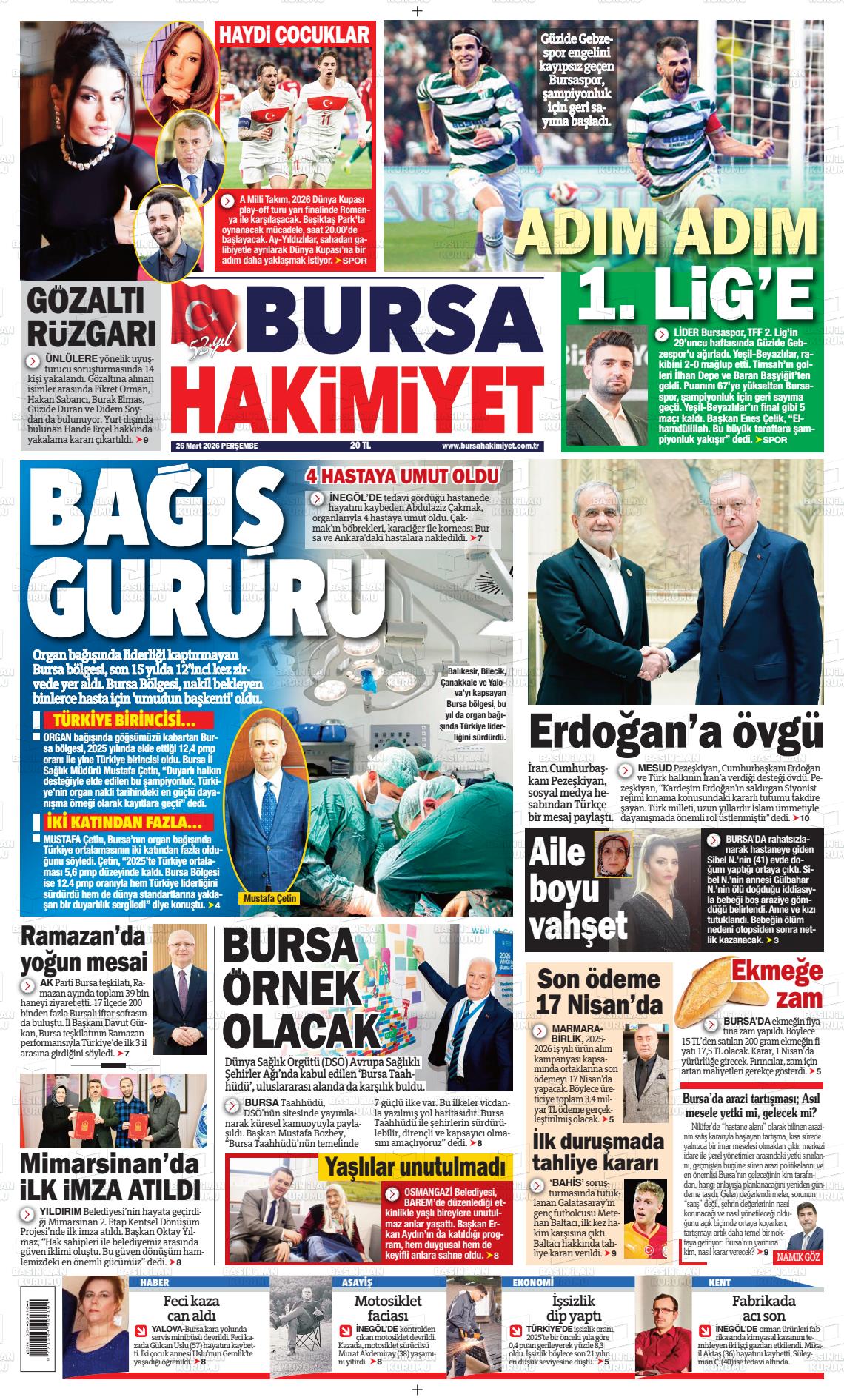 Bursa Hakimiyet 26.03.2026