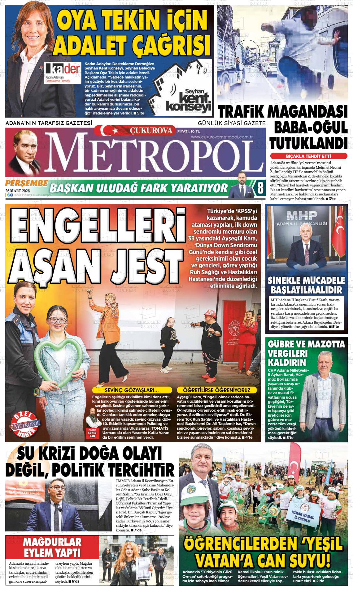 Adana Cukurovametropol 26.03.2026